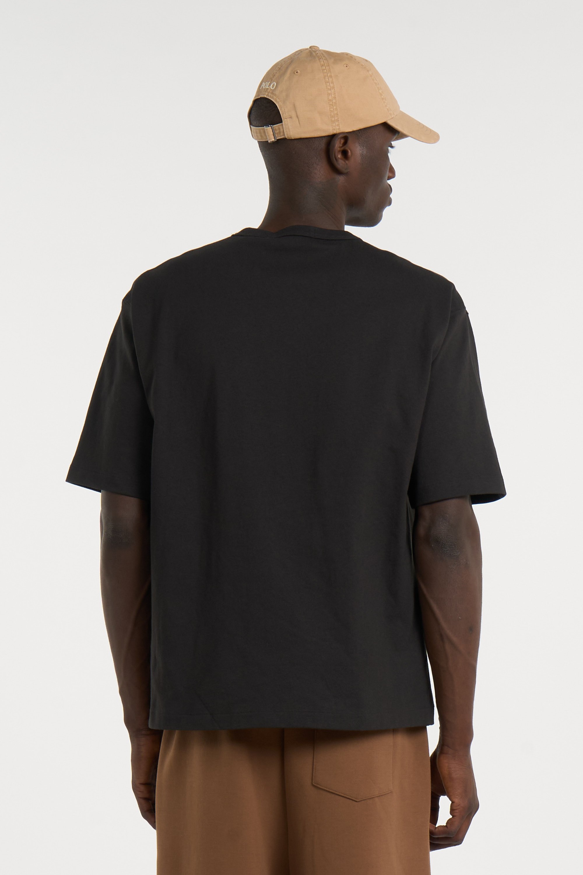 Regular-fit round-neck cotton T-shirt | Black POLO RALPH LAUREN Men