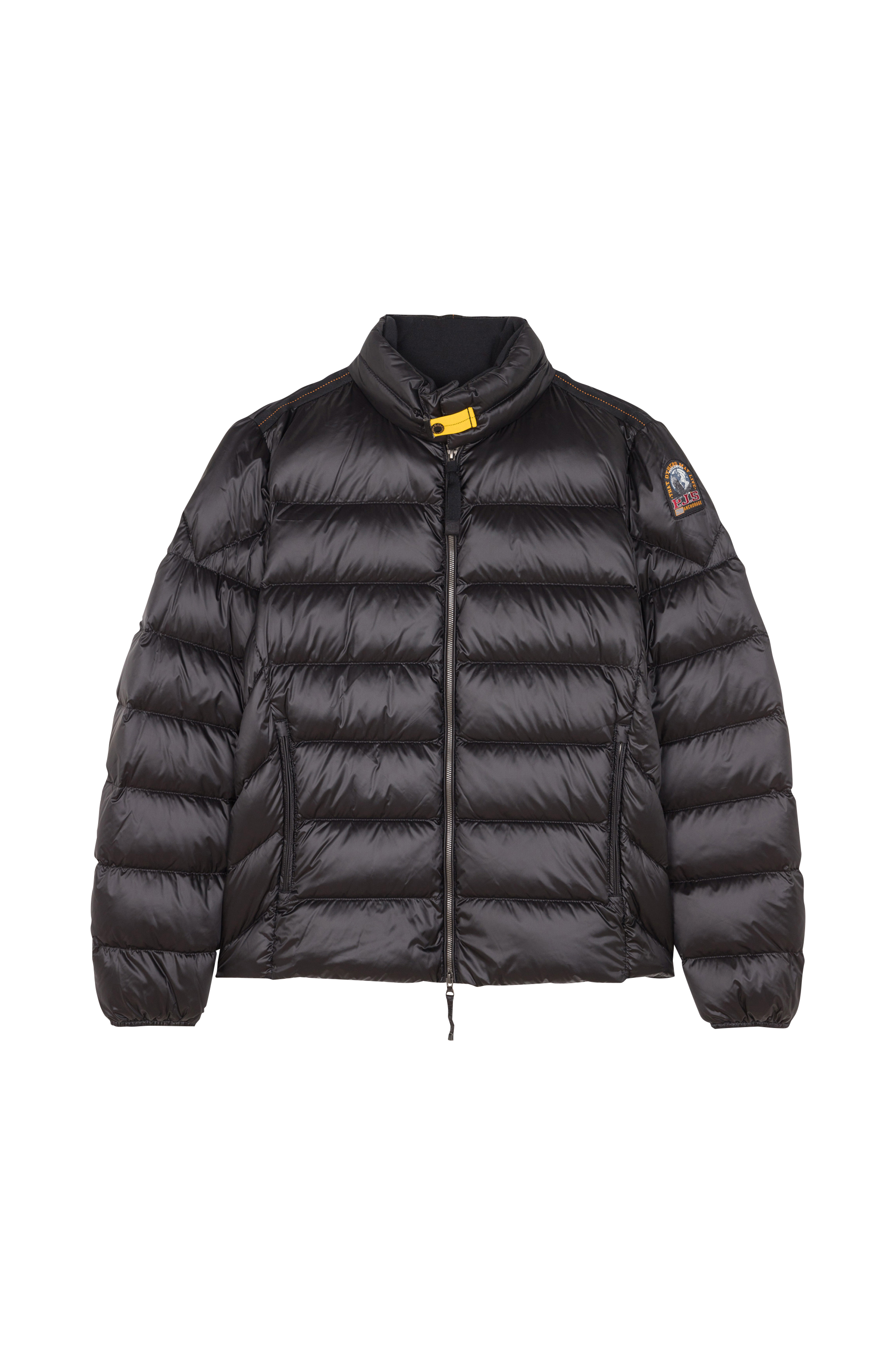 Lightweight quilted padded jacket with high neck Black