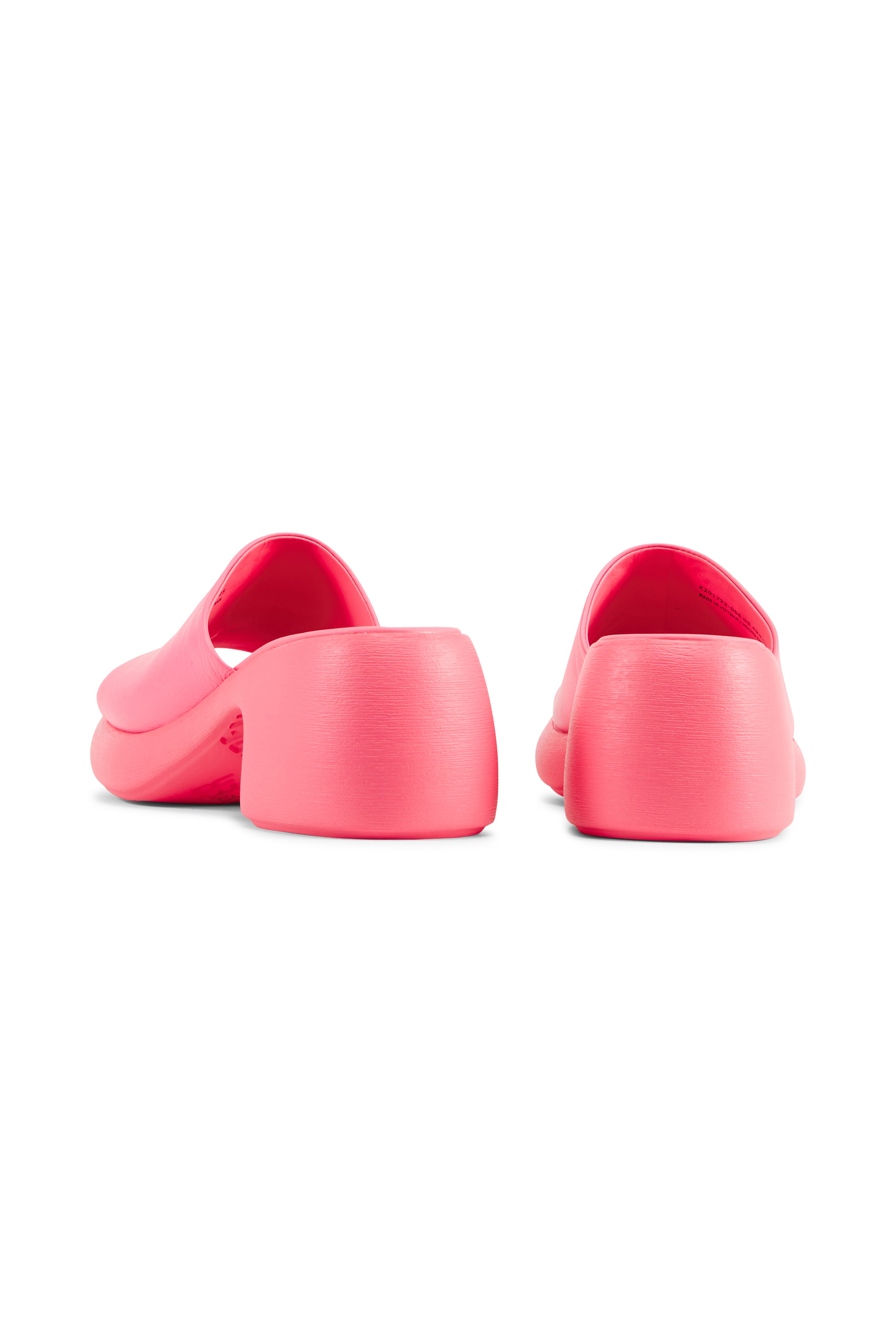 Flat furry sheepskin sandals Pink