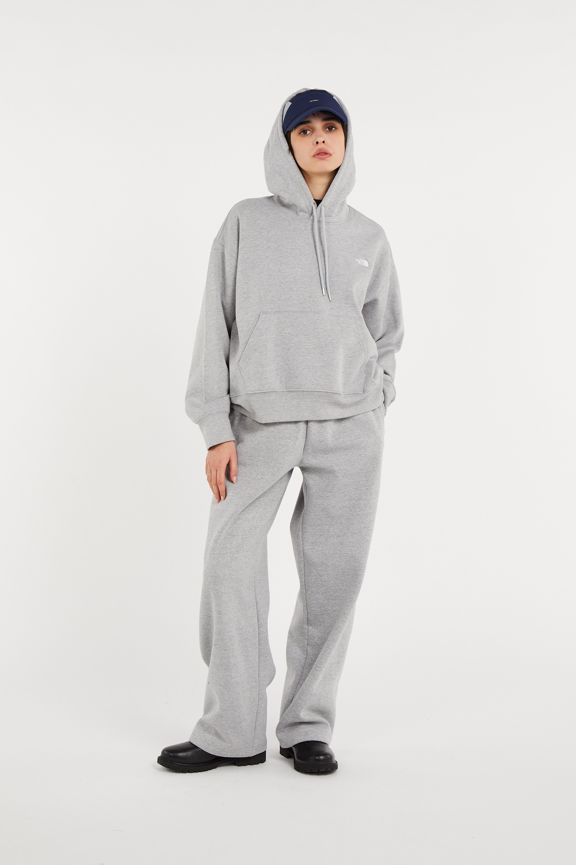 Tommy badge sweatshirt | Grey THE NORTH FACE Women
