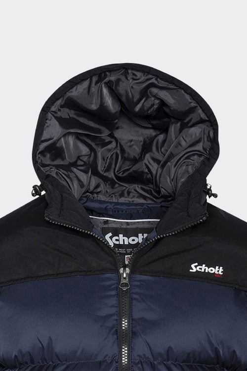 SCHOTT Puffer Jacket Blue