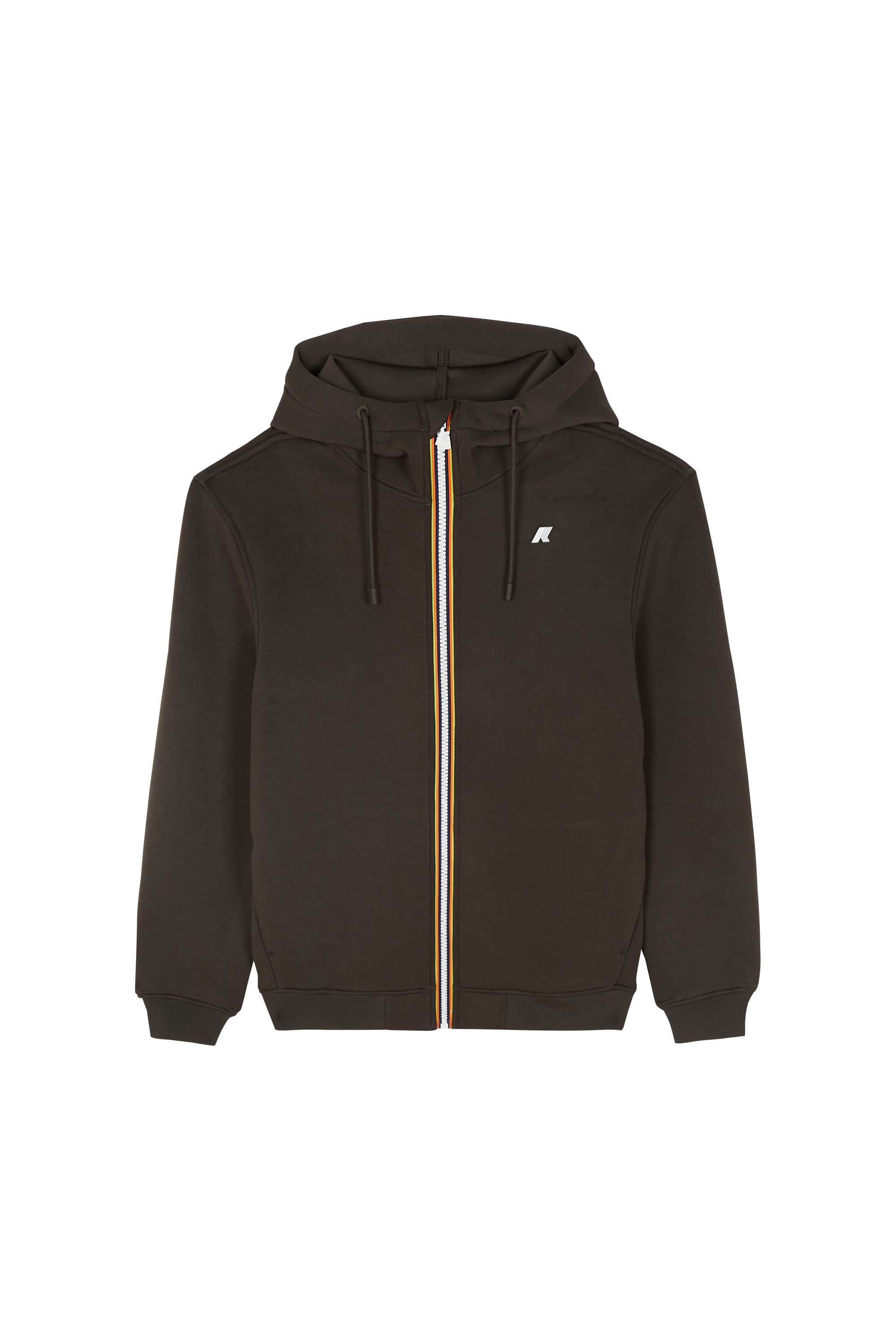 Hoodie zippé Kaki