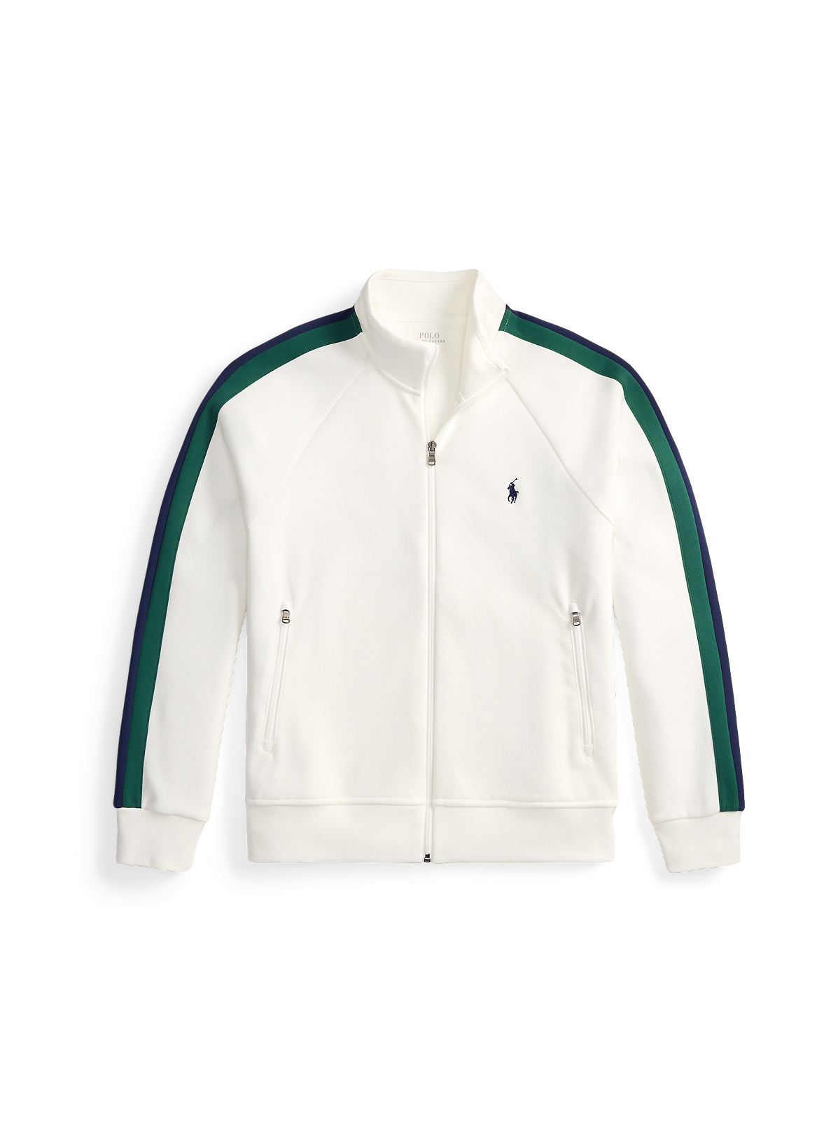 Slim-fit zip-up tracksuit top  POLO RALPH LAUREN White