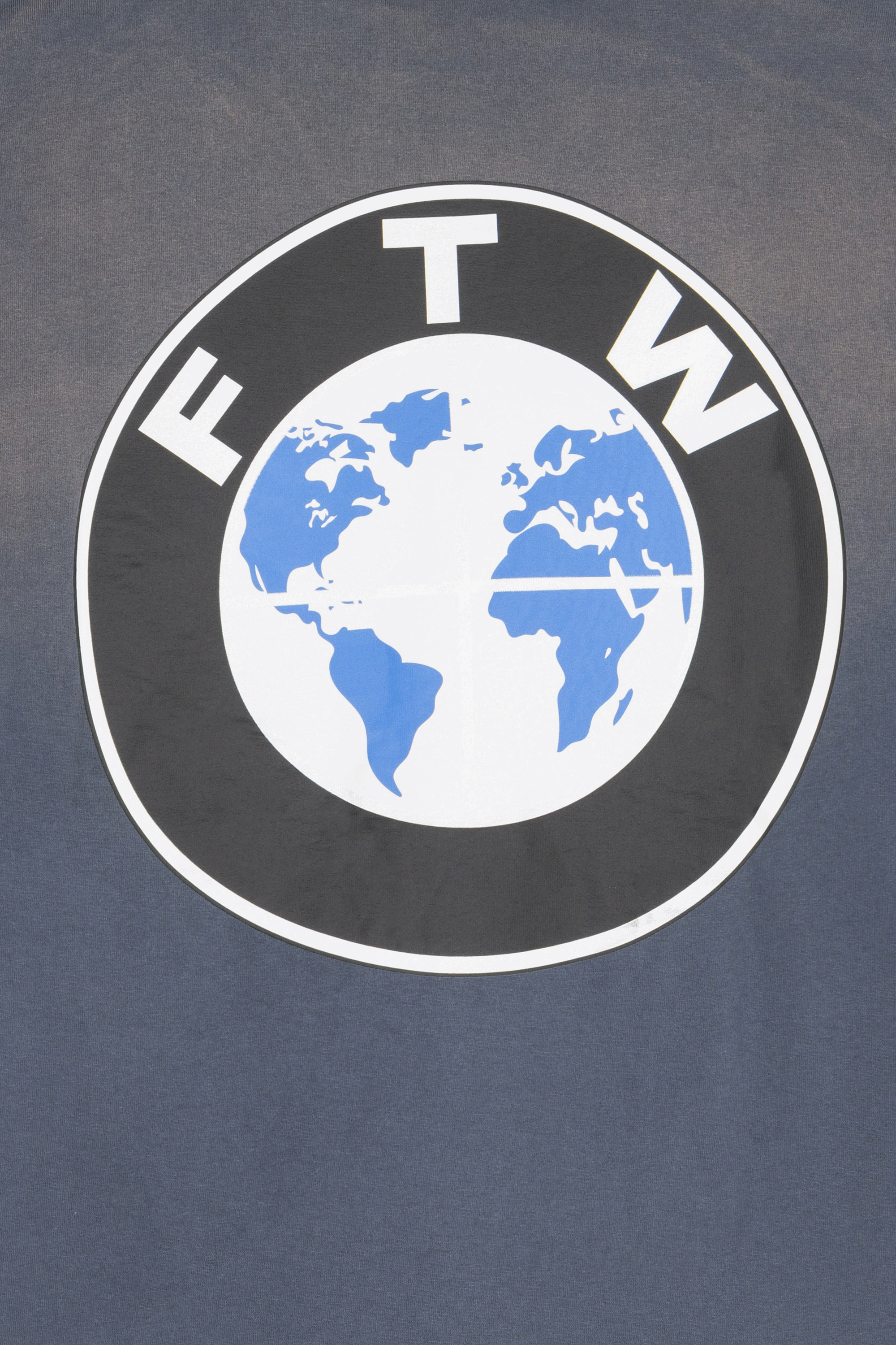 Regular-fit round-neck cotton T-shirt | Blue MARKET Men