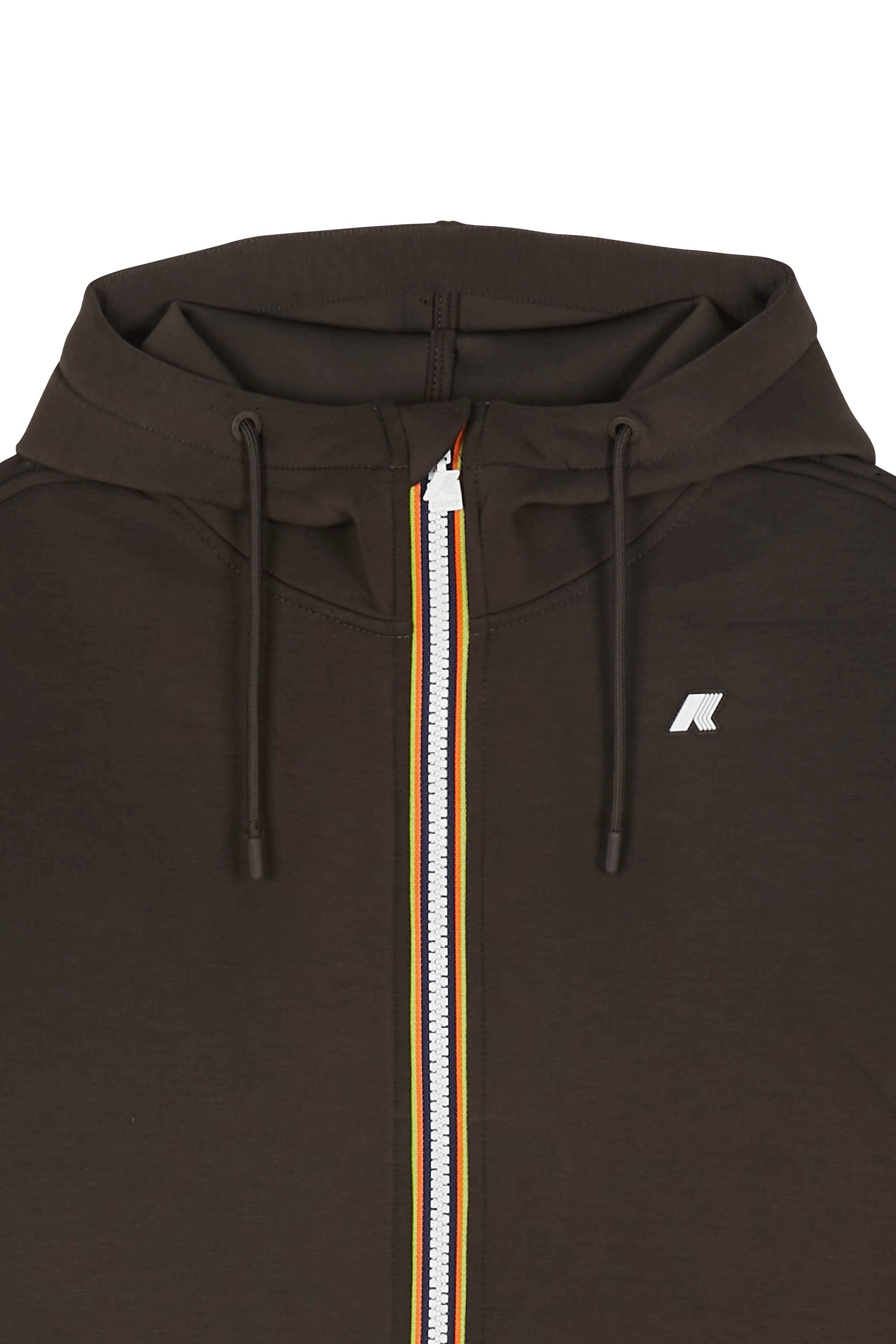 Regular-fit zip-up cotton-blend hoodie with Pony Player Khaki