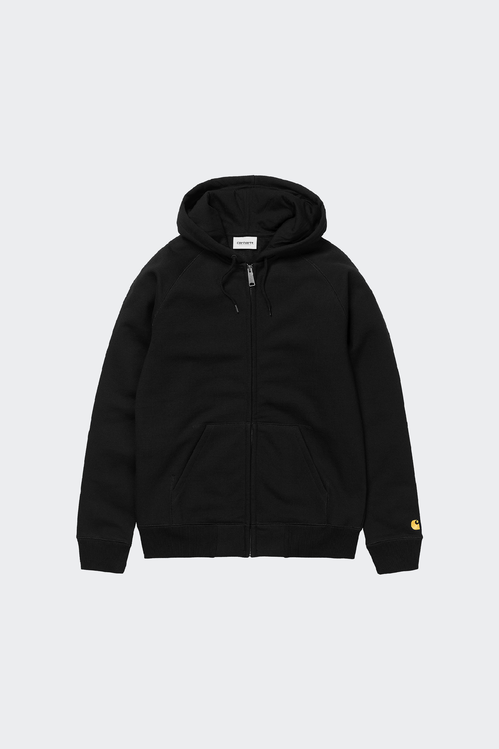 Zip-up sweatshirt | Black by CARHARTT WIP Zip-up sweatshirt Black