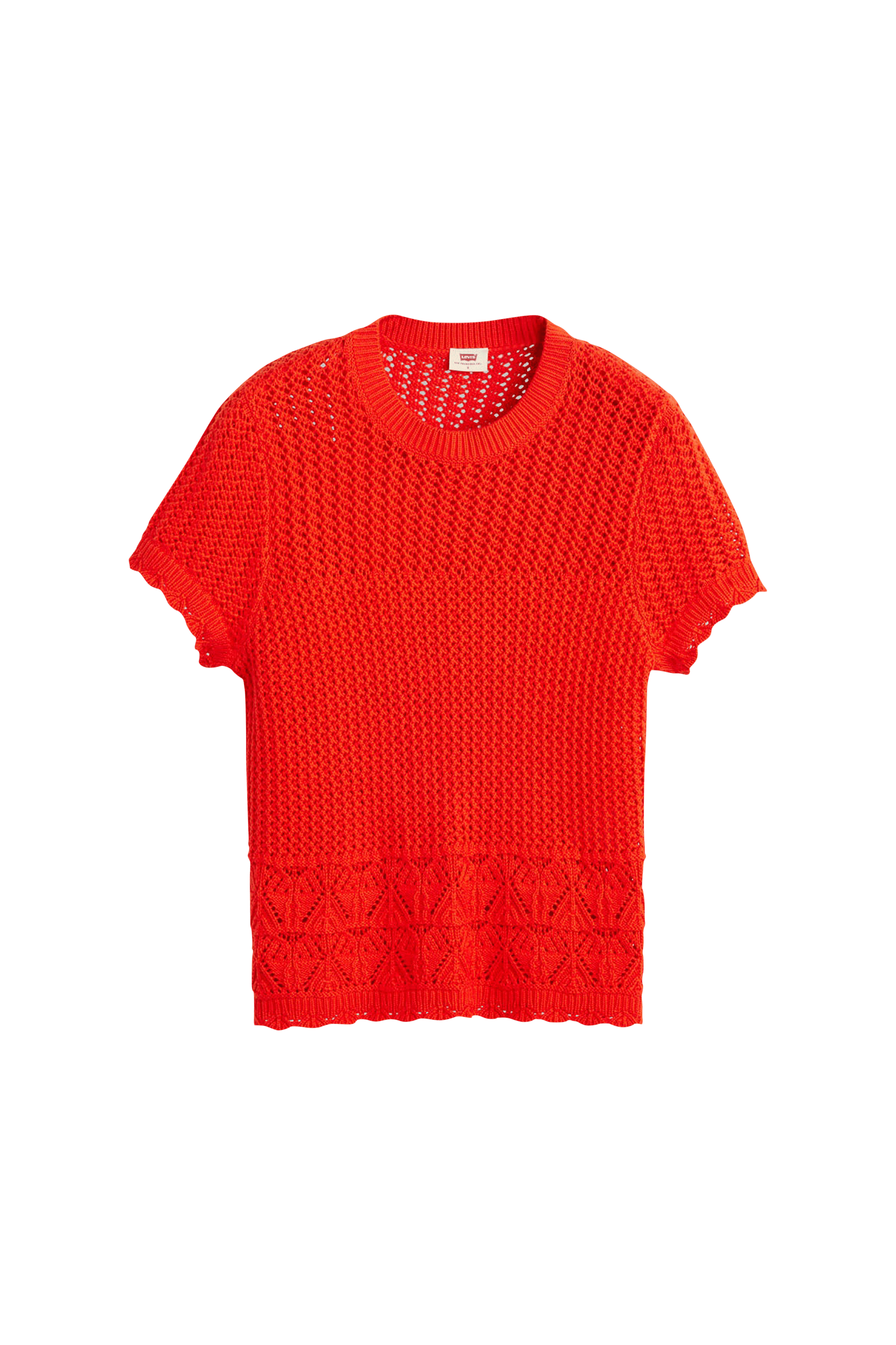T-shirt ISABELLE CROCHET Signal red