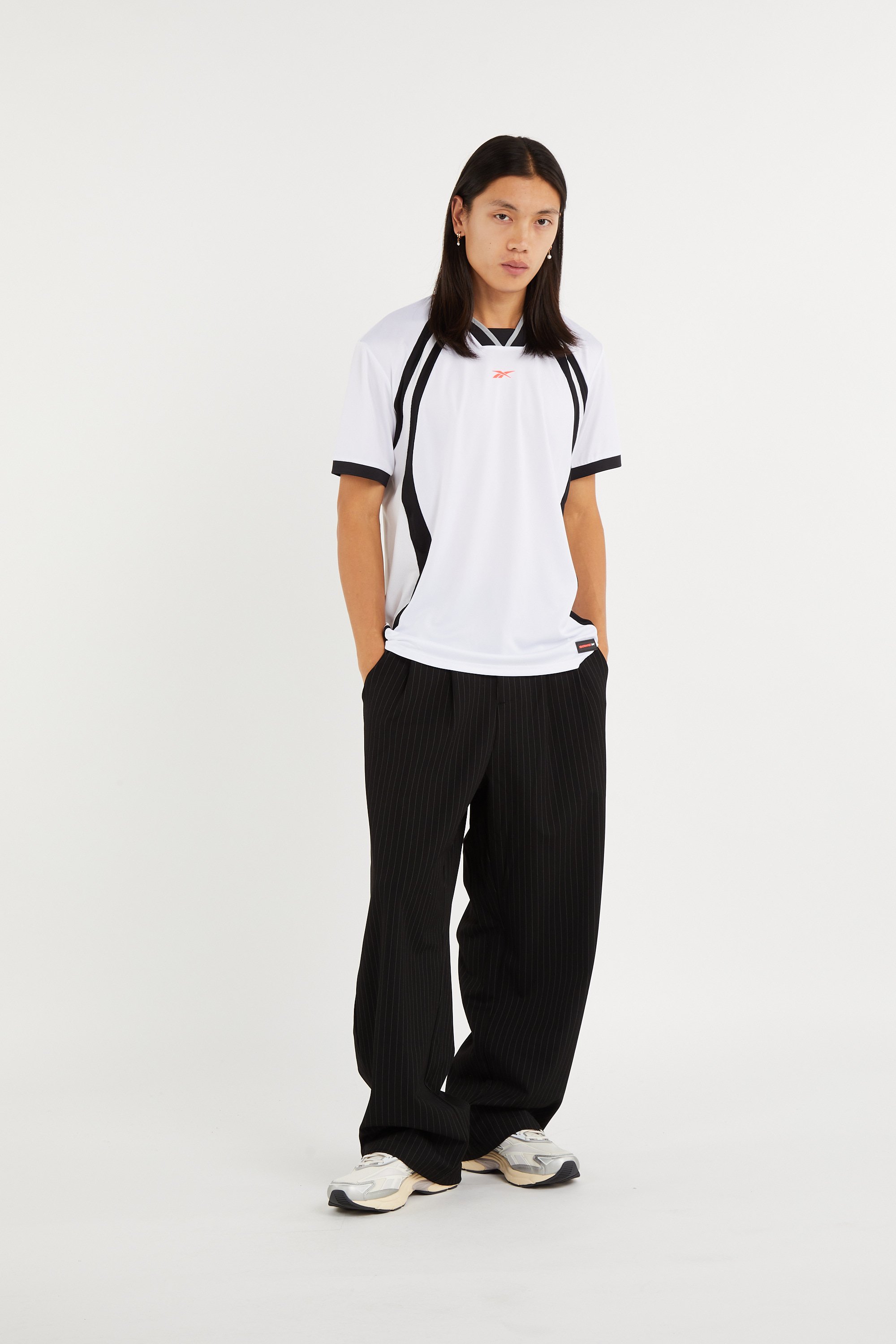 Regular-fit round-neck cotton T-shirt REEBOK White