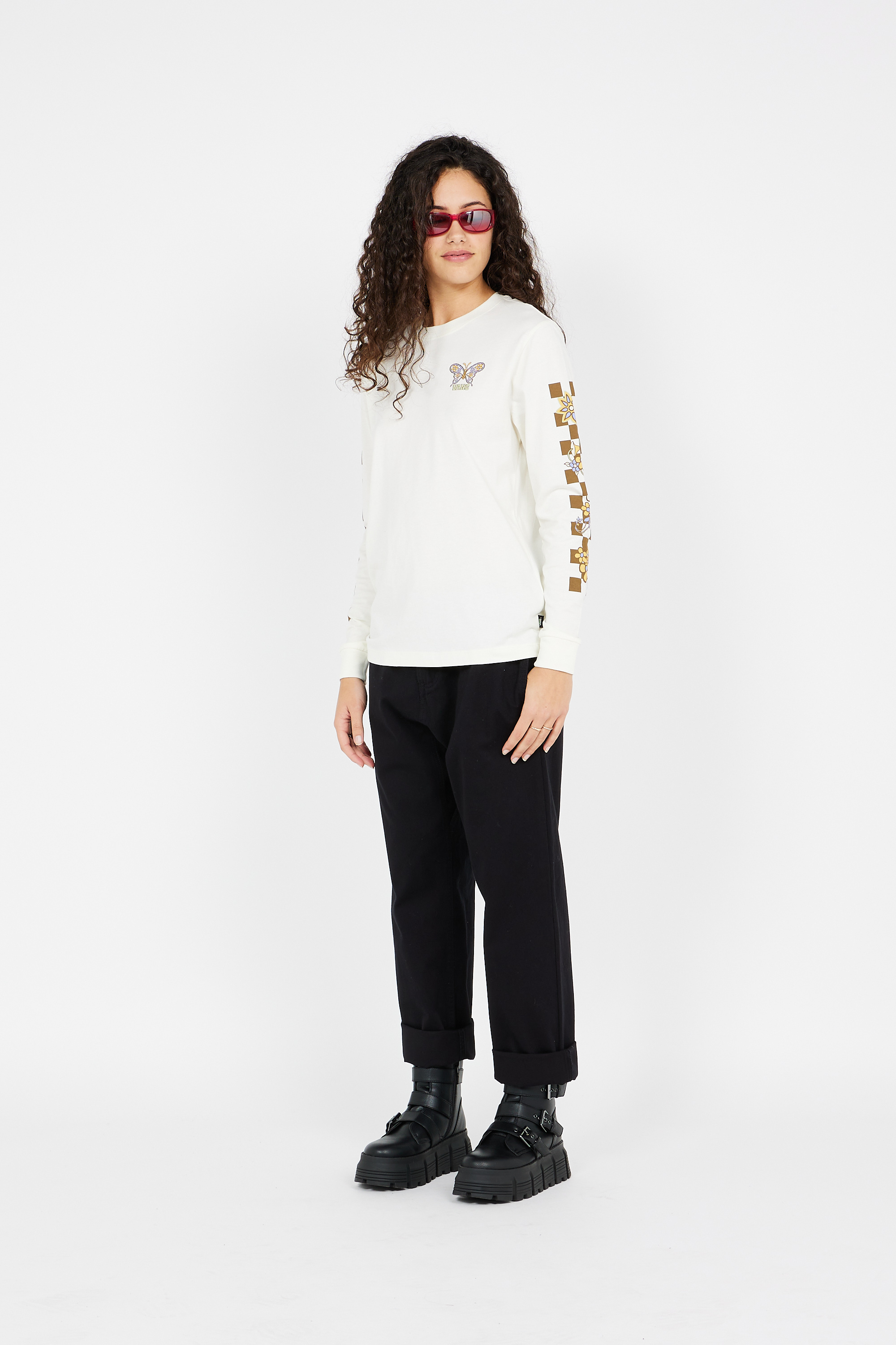 T-shirt manches longues Blanc