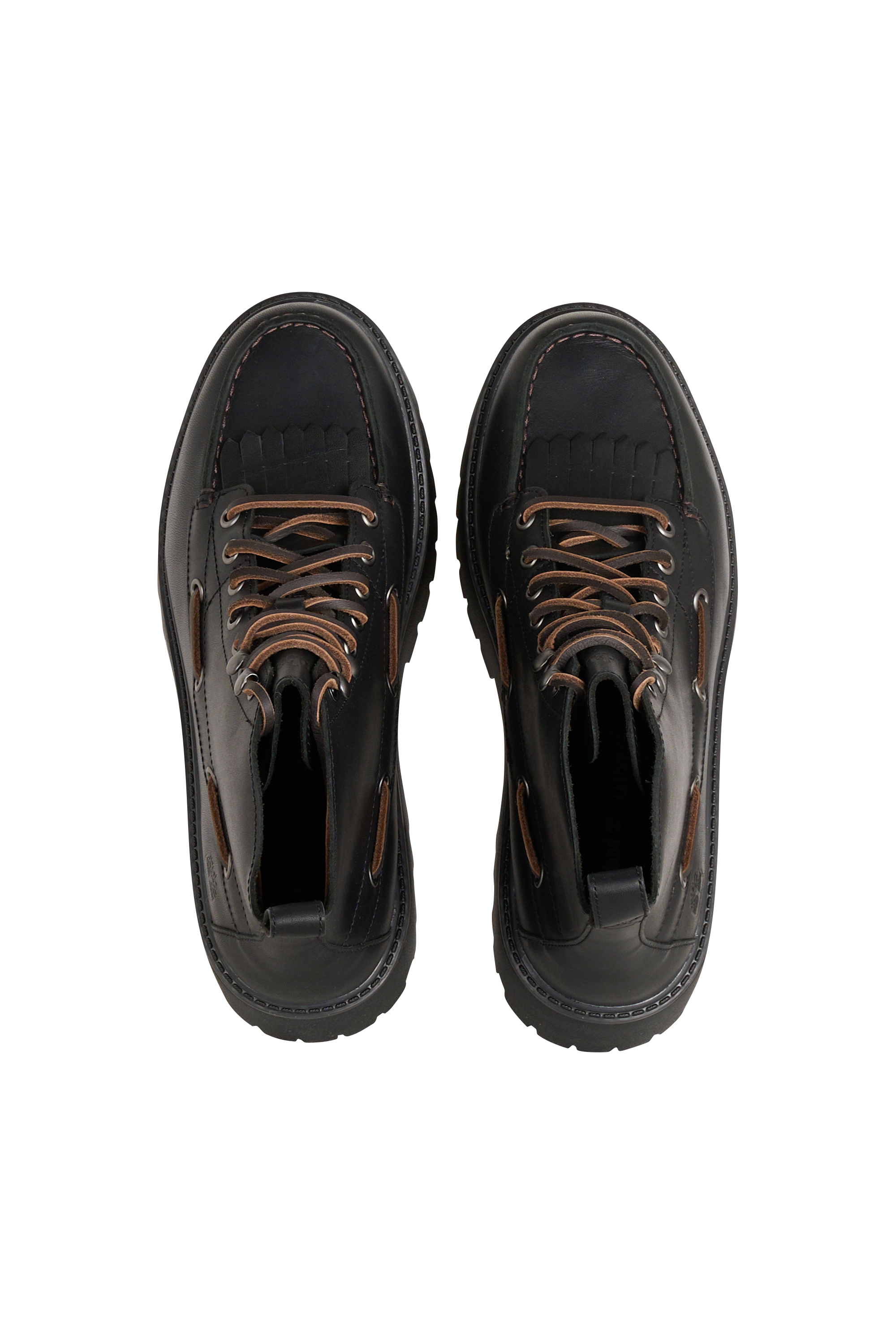 Heeled leather mid-calf boots TIMBERLAND Black