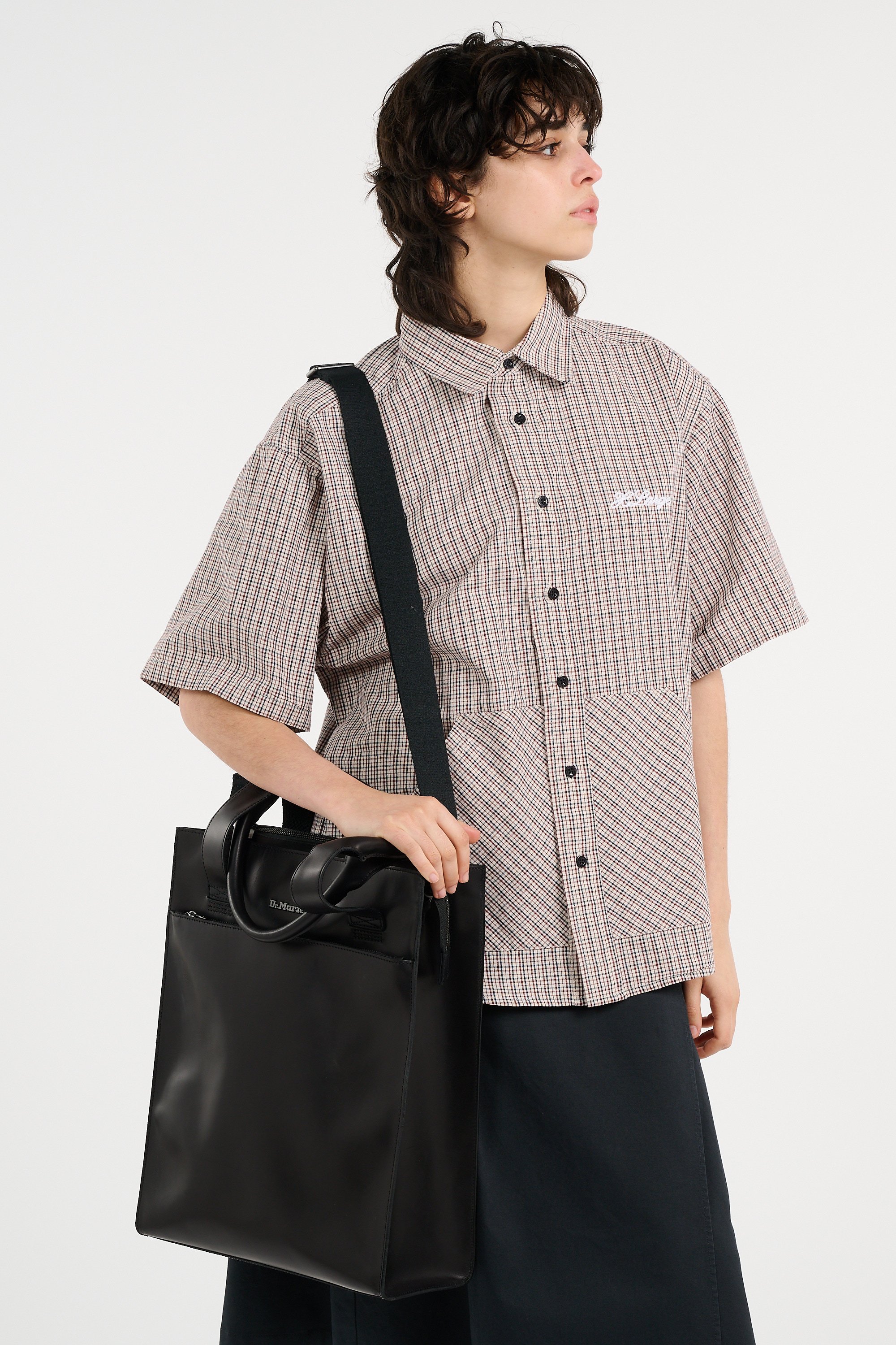 Sac shopping en cuir | Noir DR. MARTENS Femme