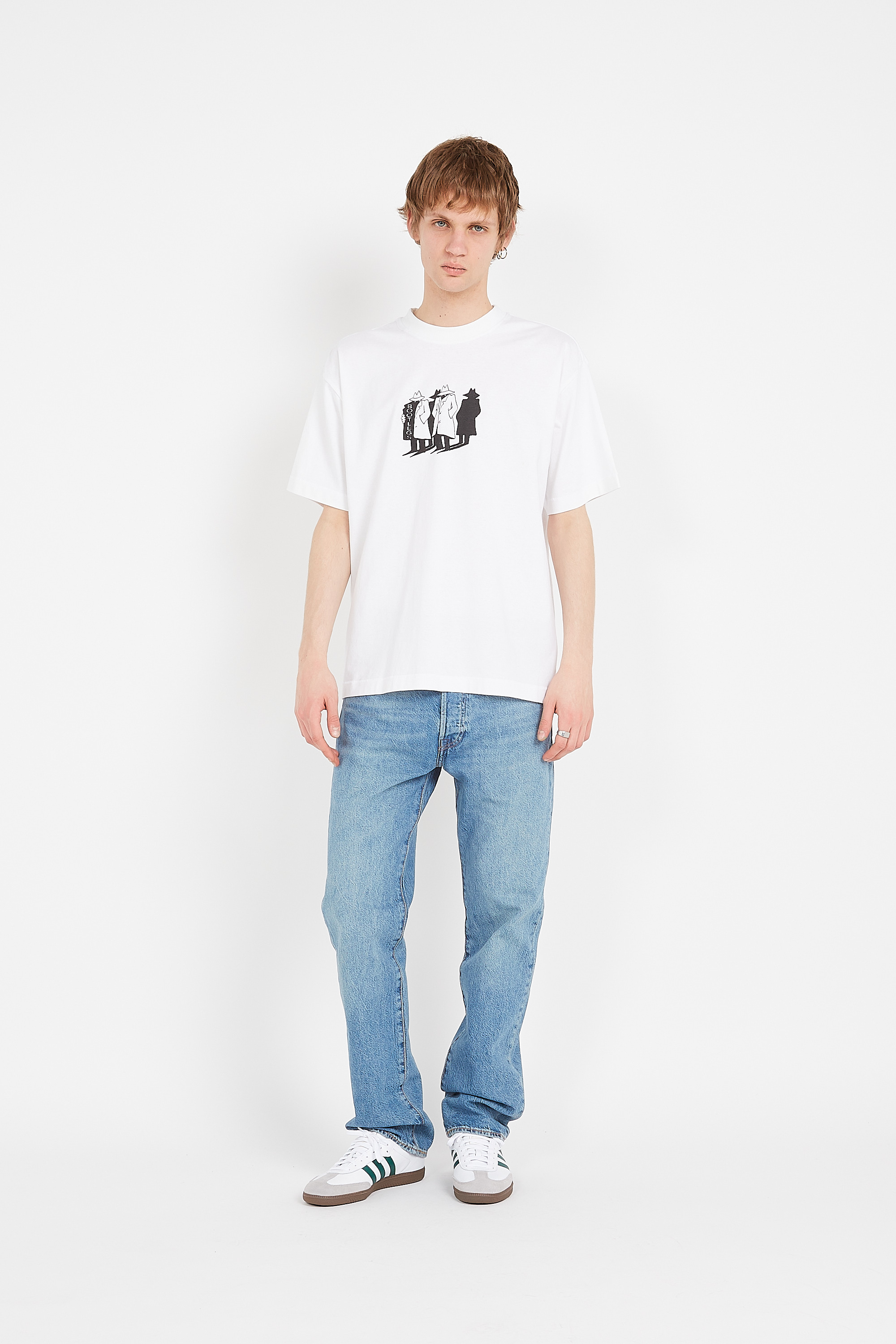 Regular-fit round-neck cotton T-shirt White