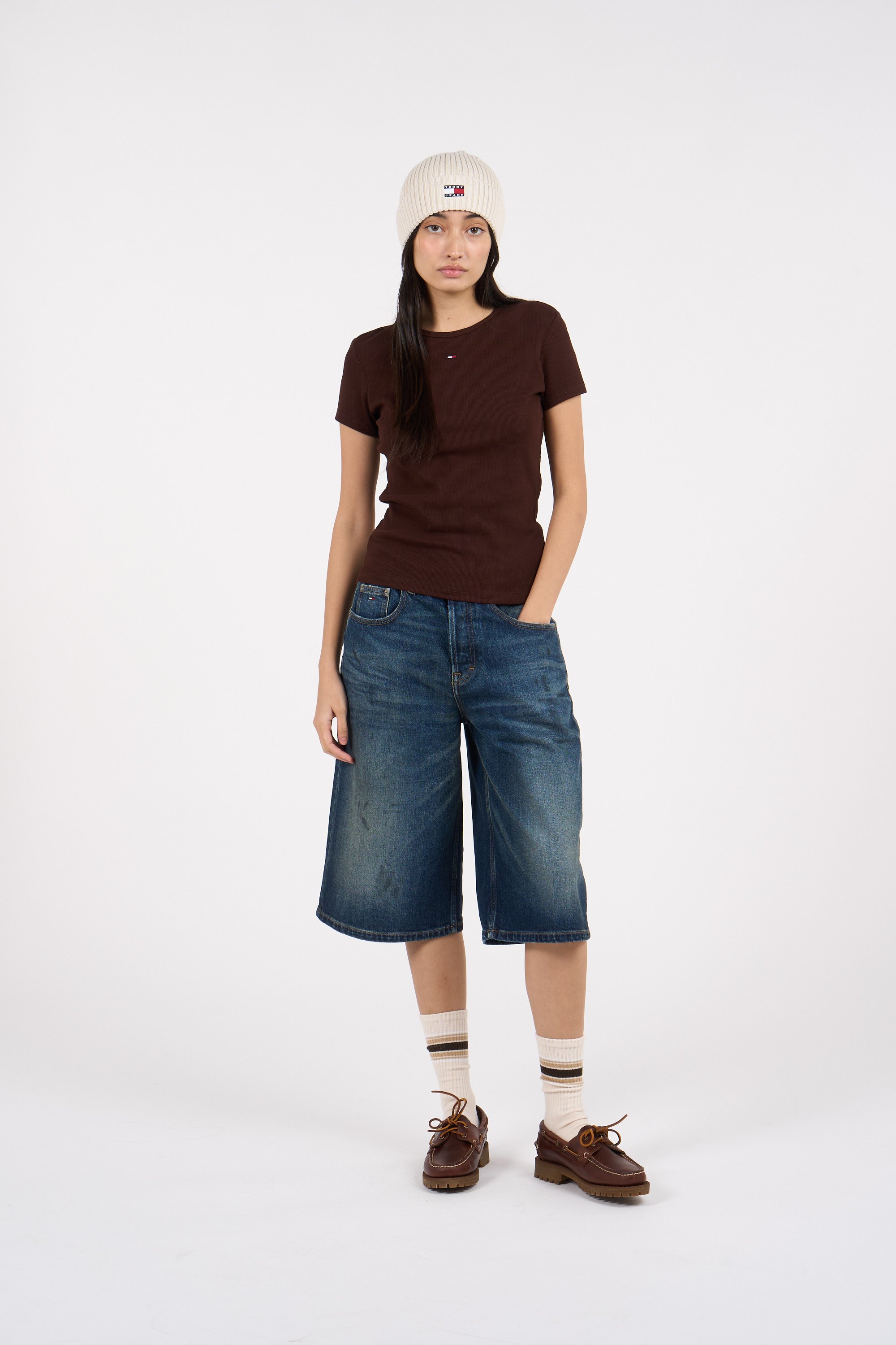 T-shirt TOMMY JEANS Marron