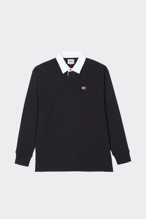 TOMMY JEANS Polo manches longues Noir