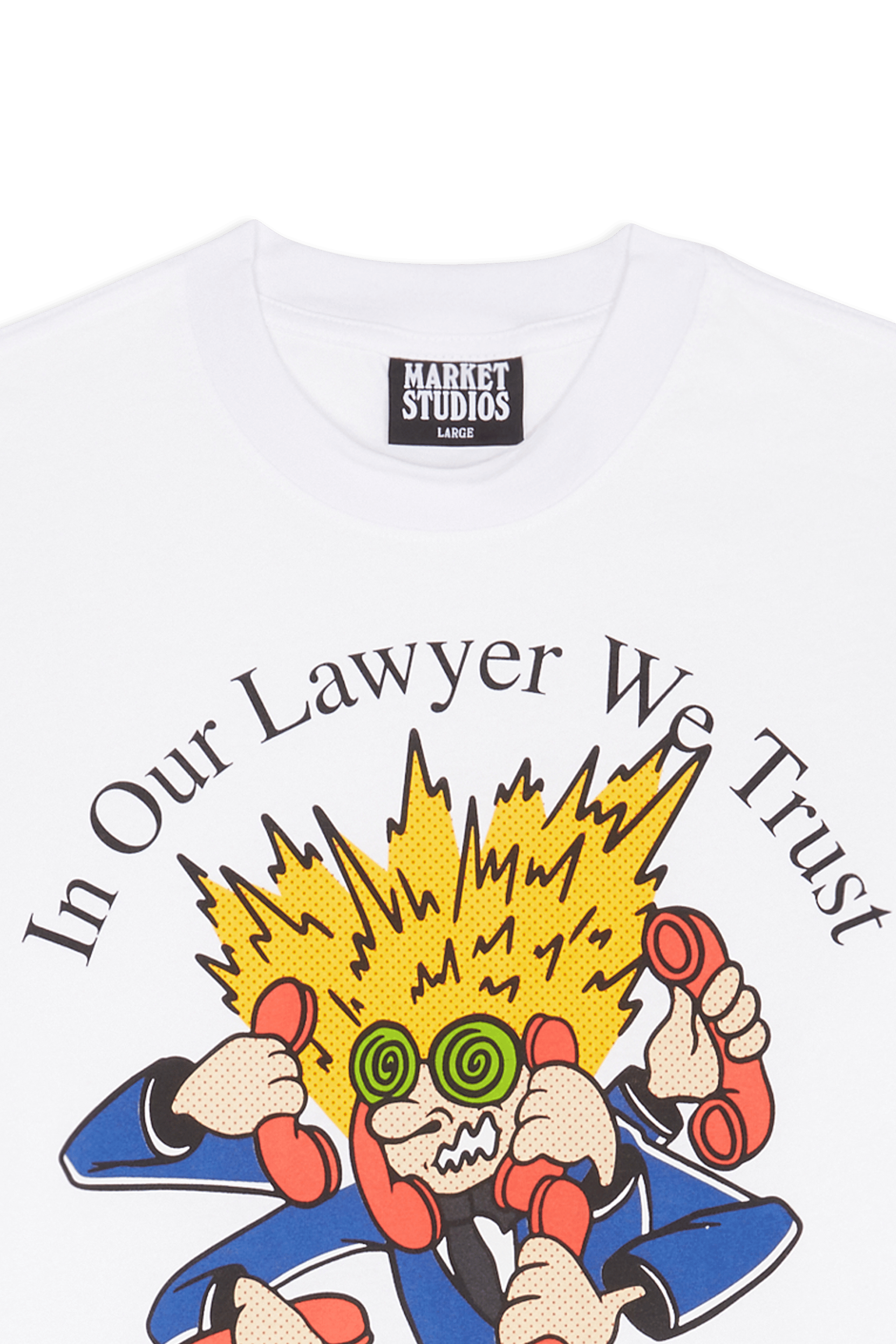 Regular-fit round-neck cotton T-shirt White