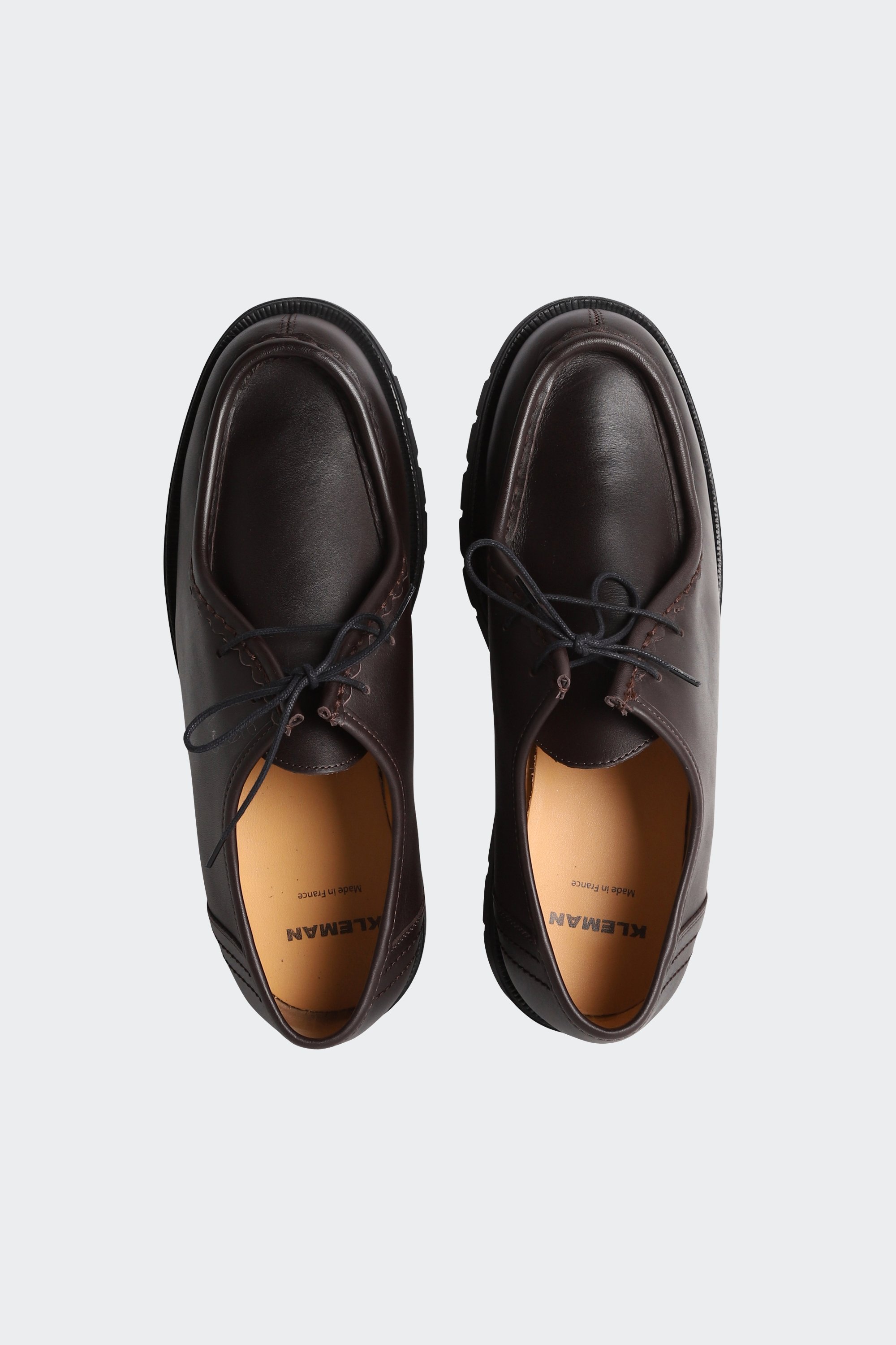 Derbies | Marron by KLEMAN Derbies Marron
