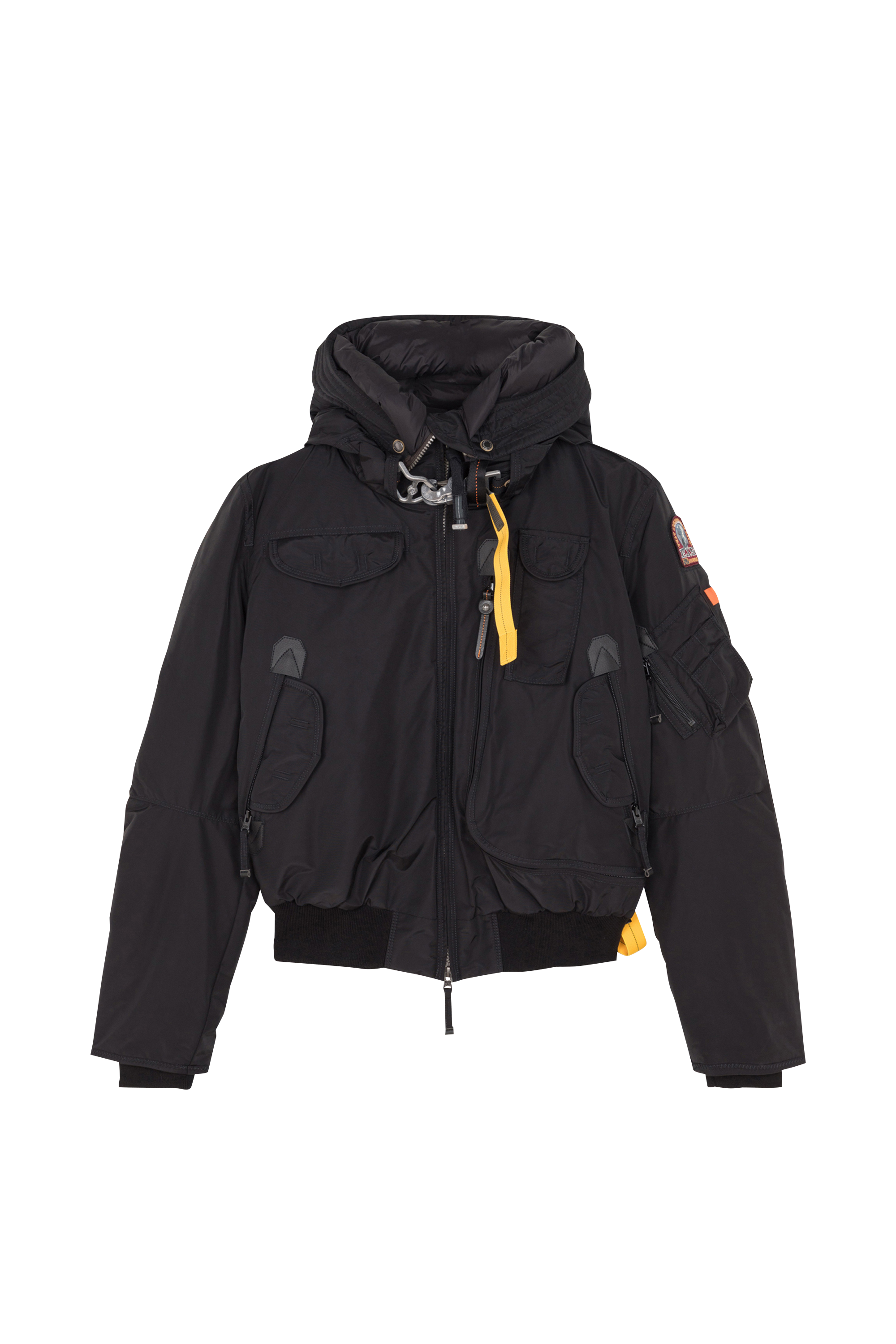 Lightweight quilted padded jacket with high neck Black