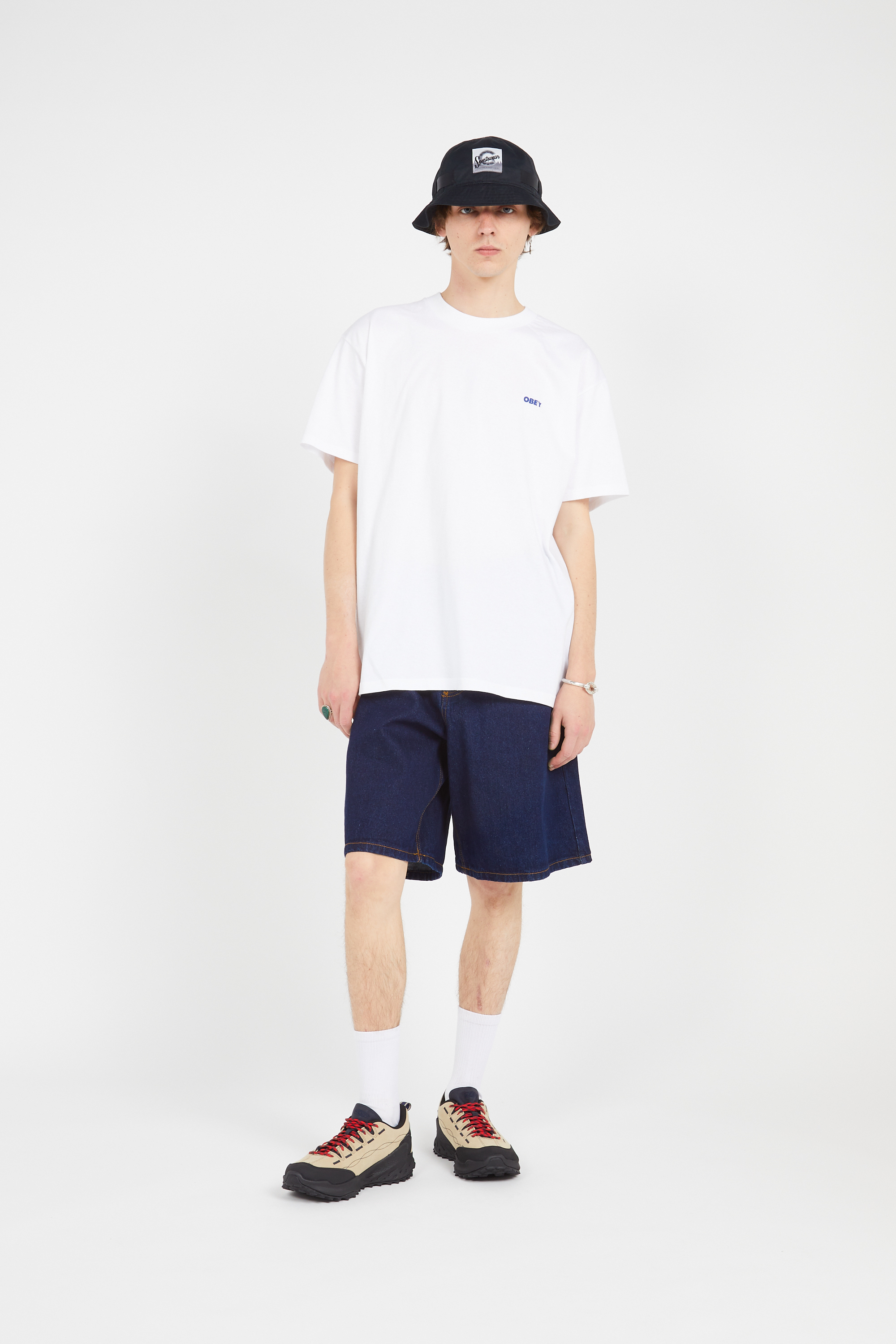 Regular-fit round-neck cotton T-shirt White