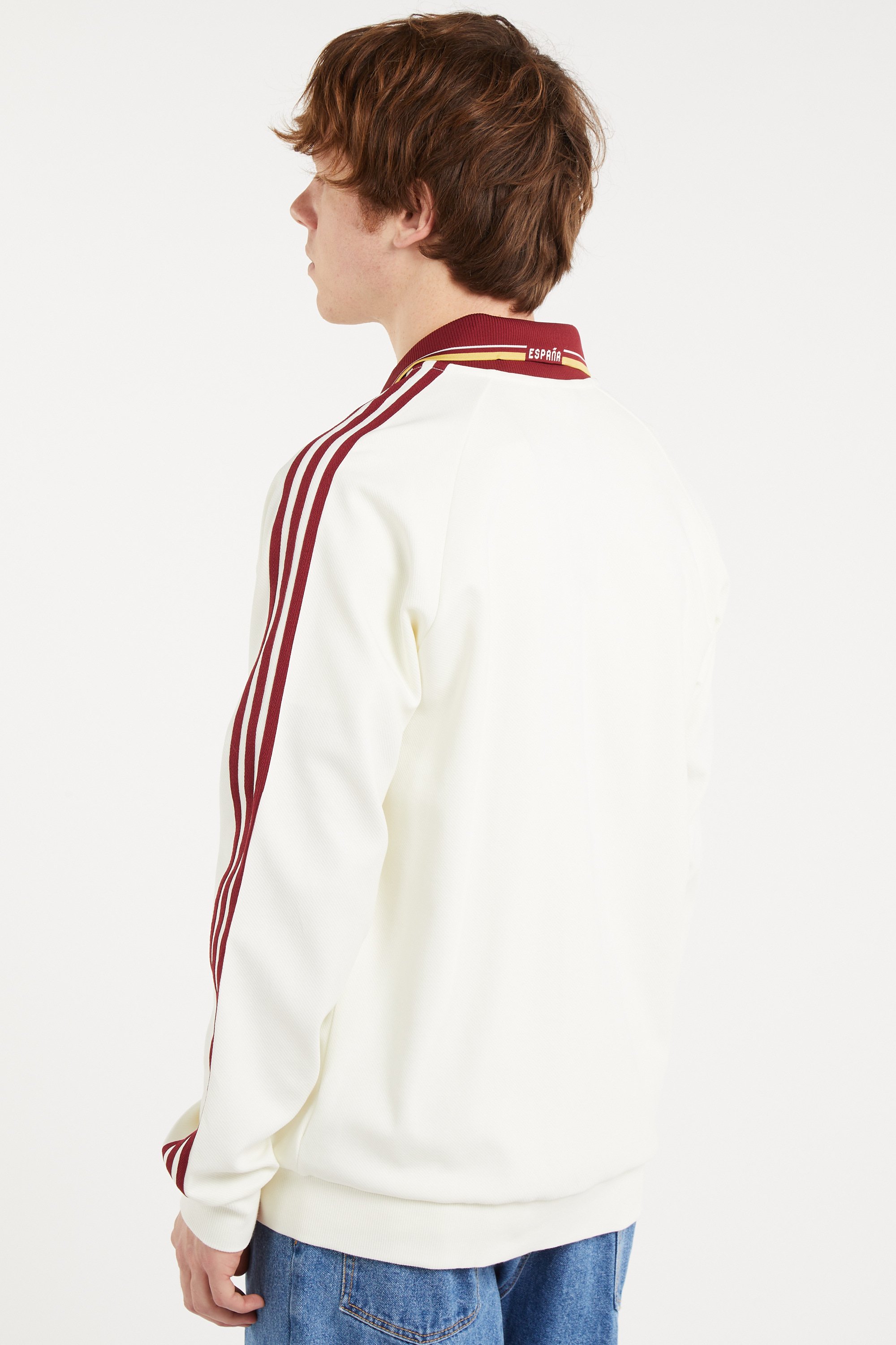 Oversized cotton blend sweatshirt Beige