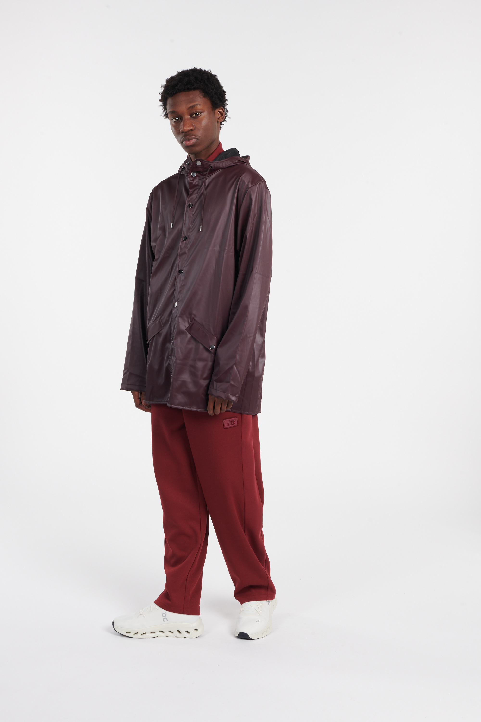 Coupe-vent imperméable à capuche Violet