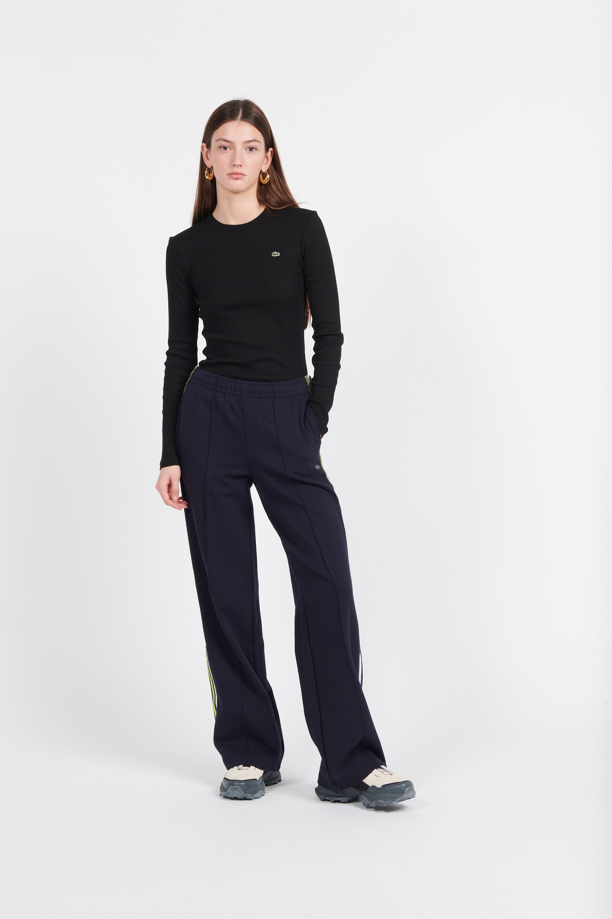 Pull noir lacoste femme best sale