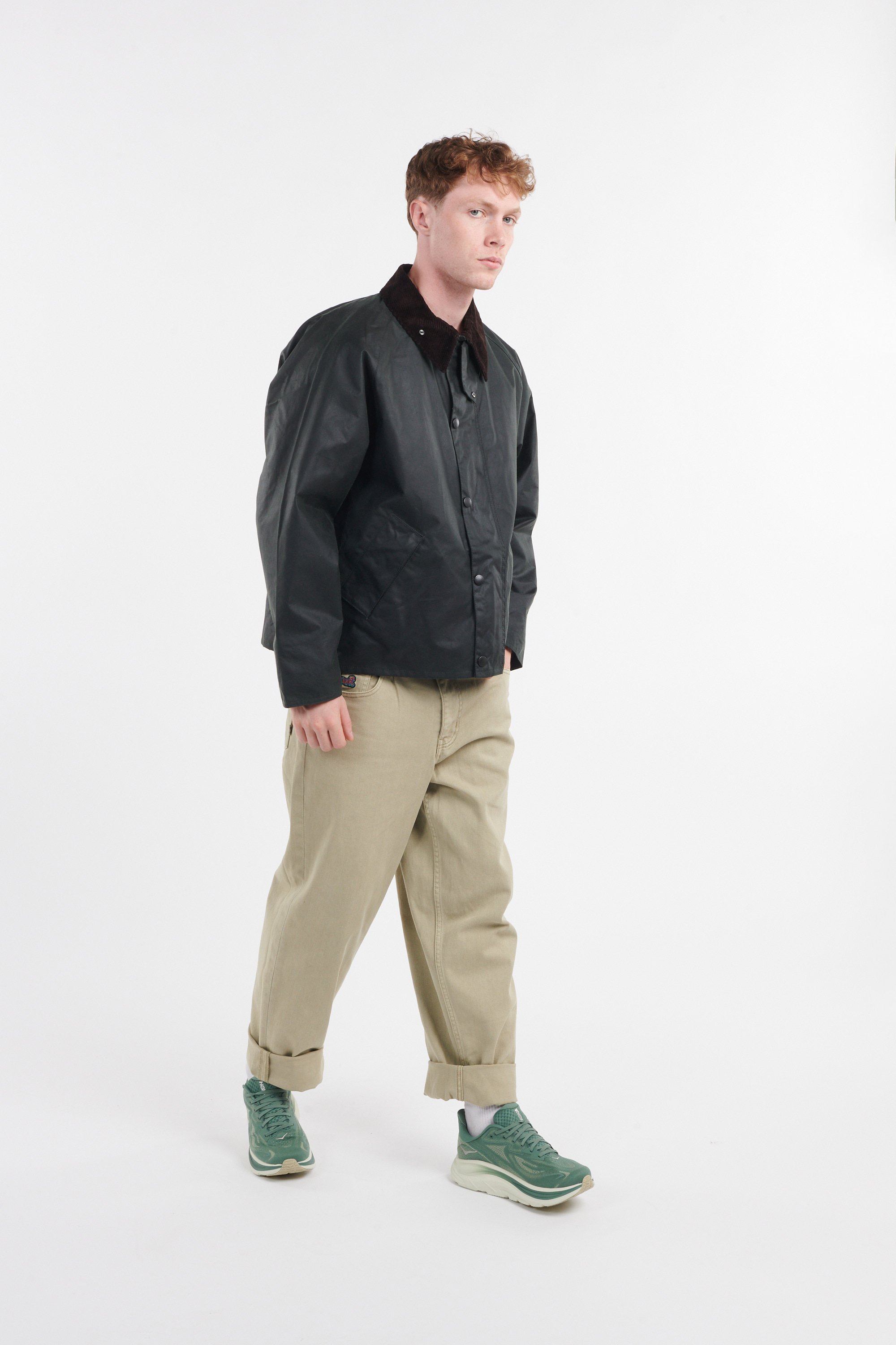 Jacket Os transport wax jacket Green Barbour - Men | Citadium