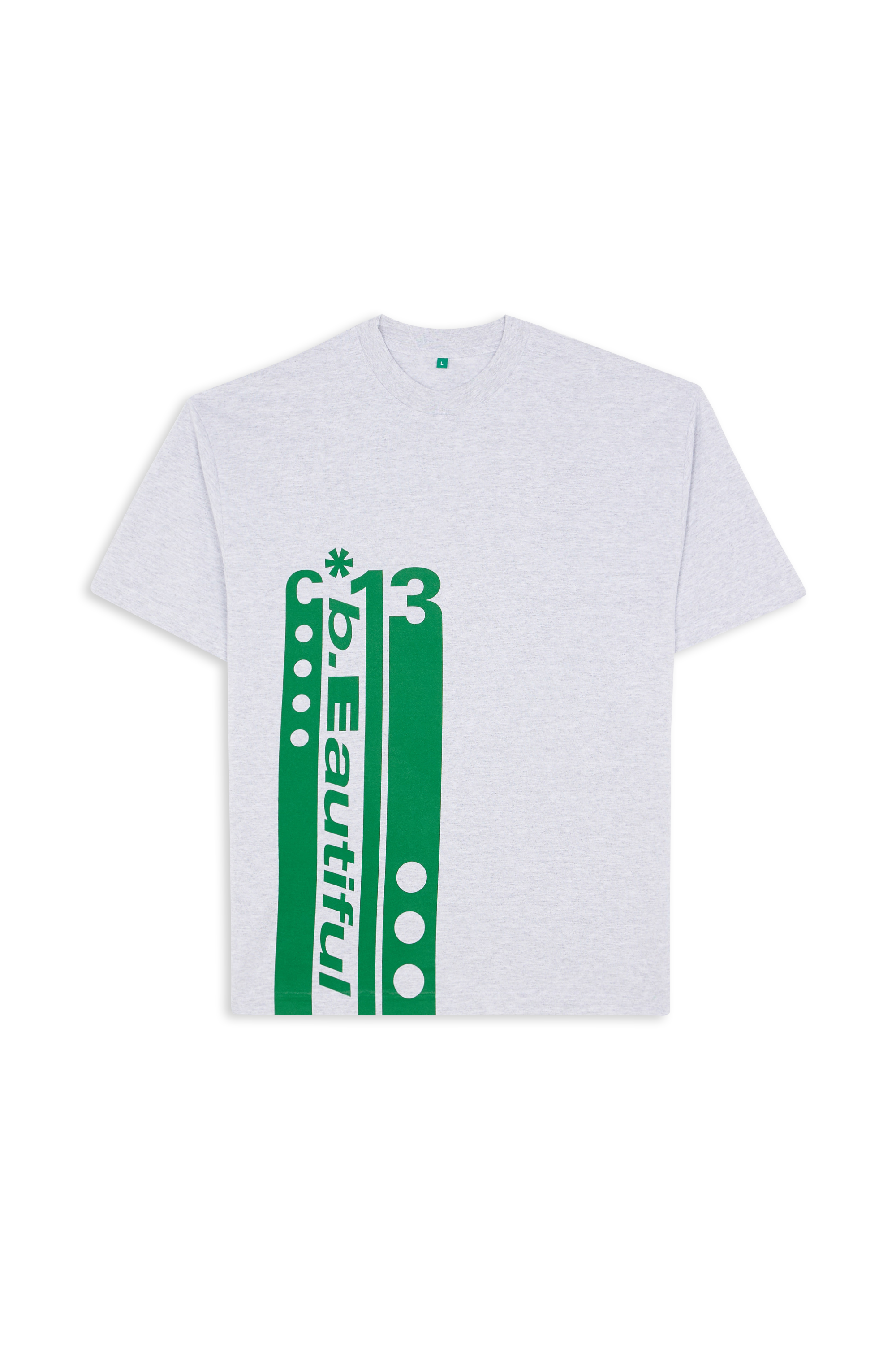 Regular-fit round-neck cotton T-shirt Grey