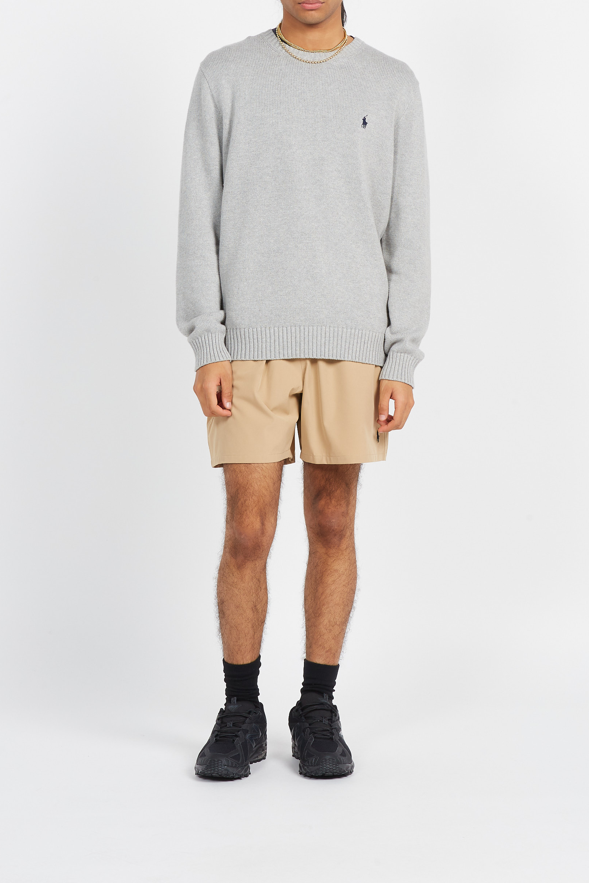 Pull col rond POLO RALPH LAUREN Gris