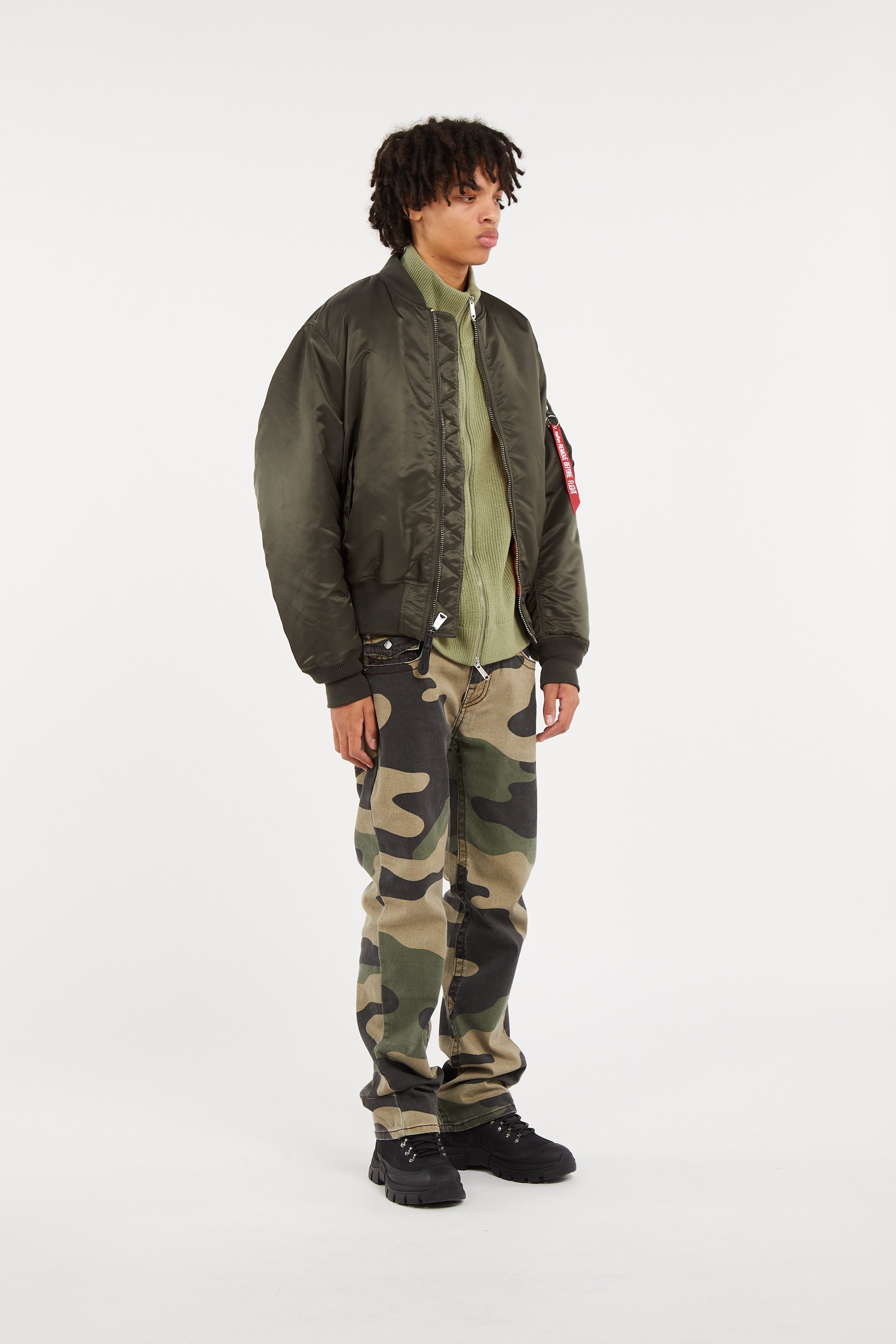 Bomber jacket | Grey ALPHA INDUSTRIES Men