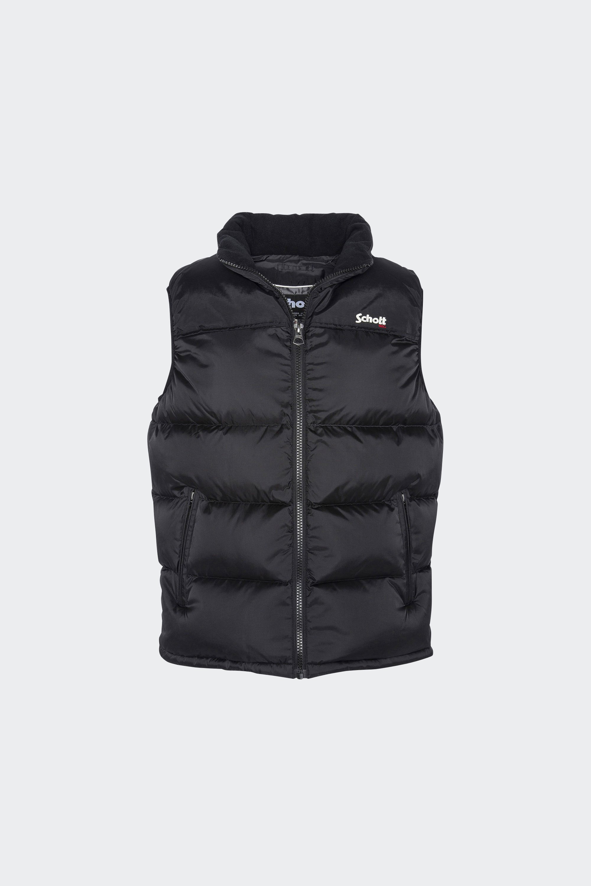 Sleeveless Puffer Jacket | Black by SCHOTT Sleeveless Puffer Jacket Black