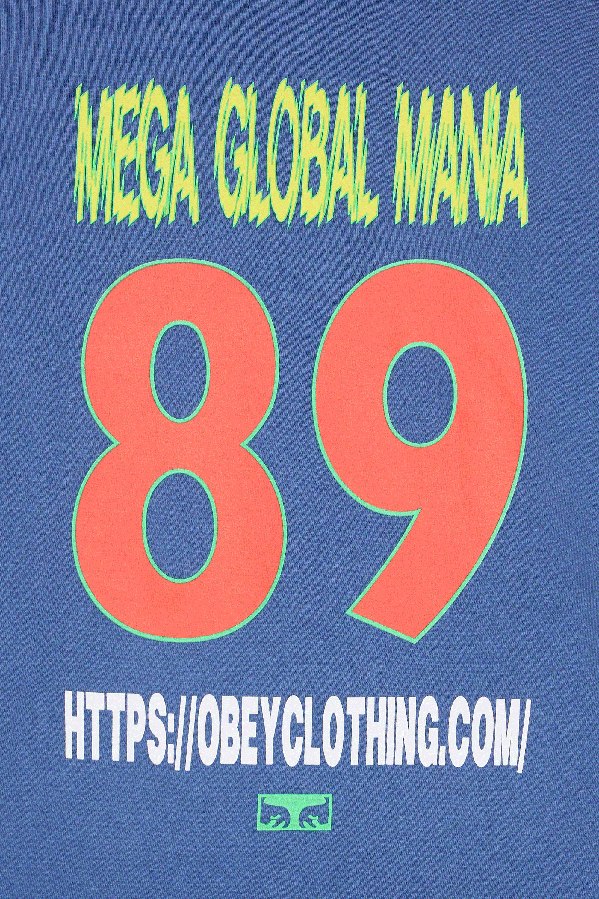 Regular-fit round-neck cotton T-shirt Blue