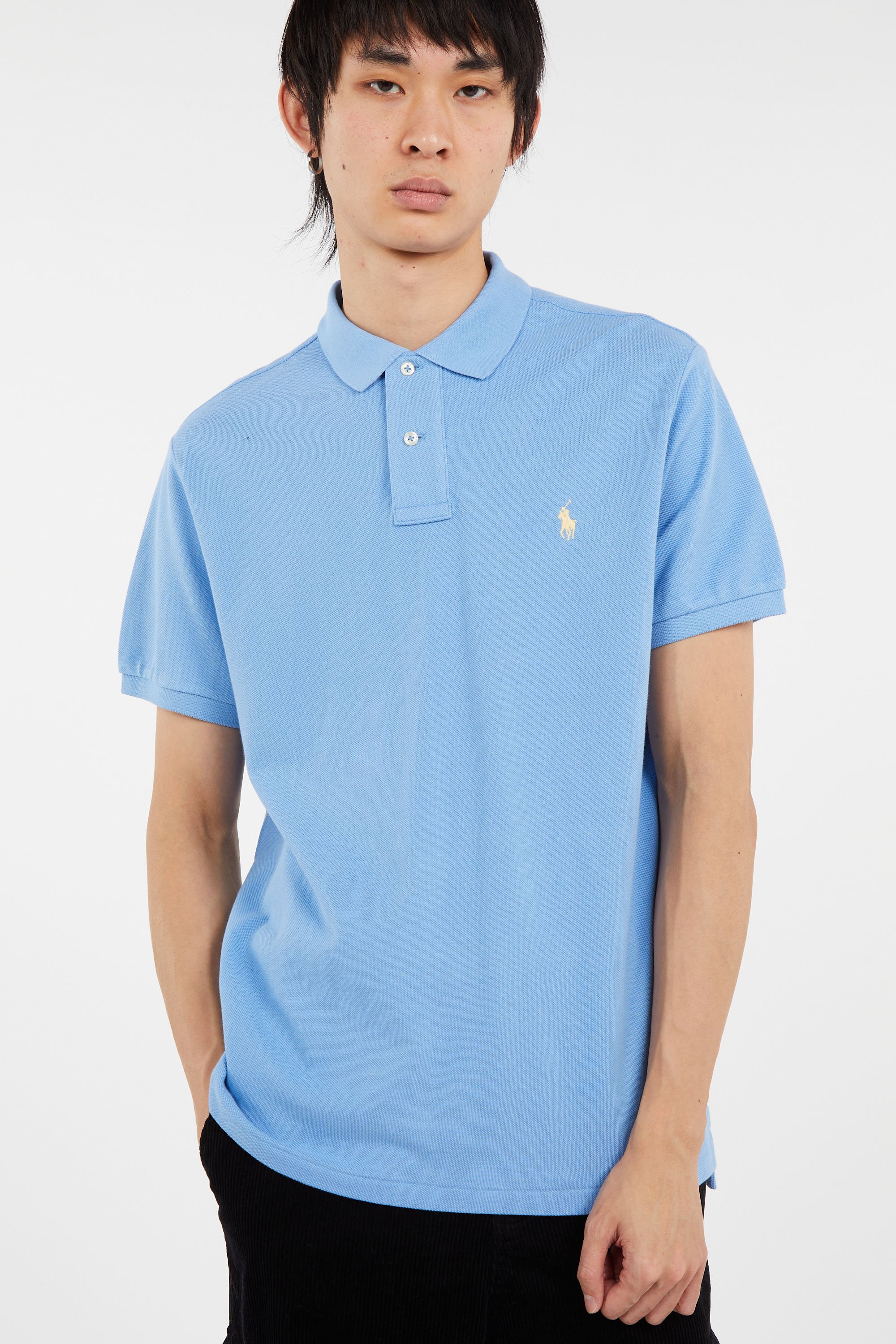 Cotton polo shirt Blue