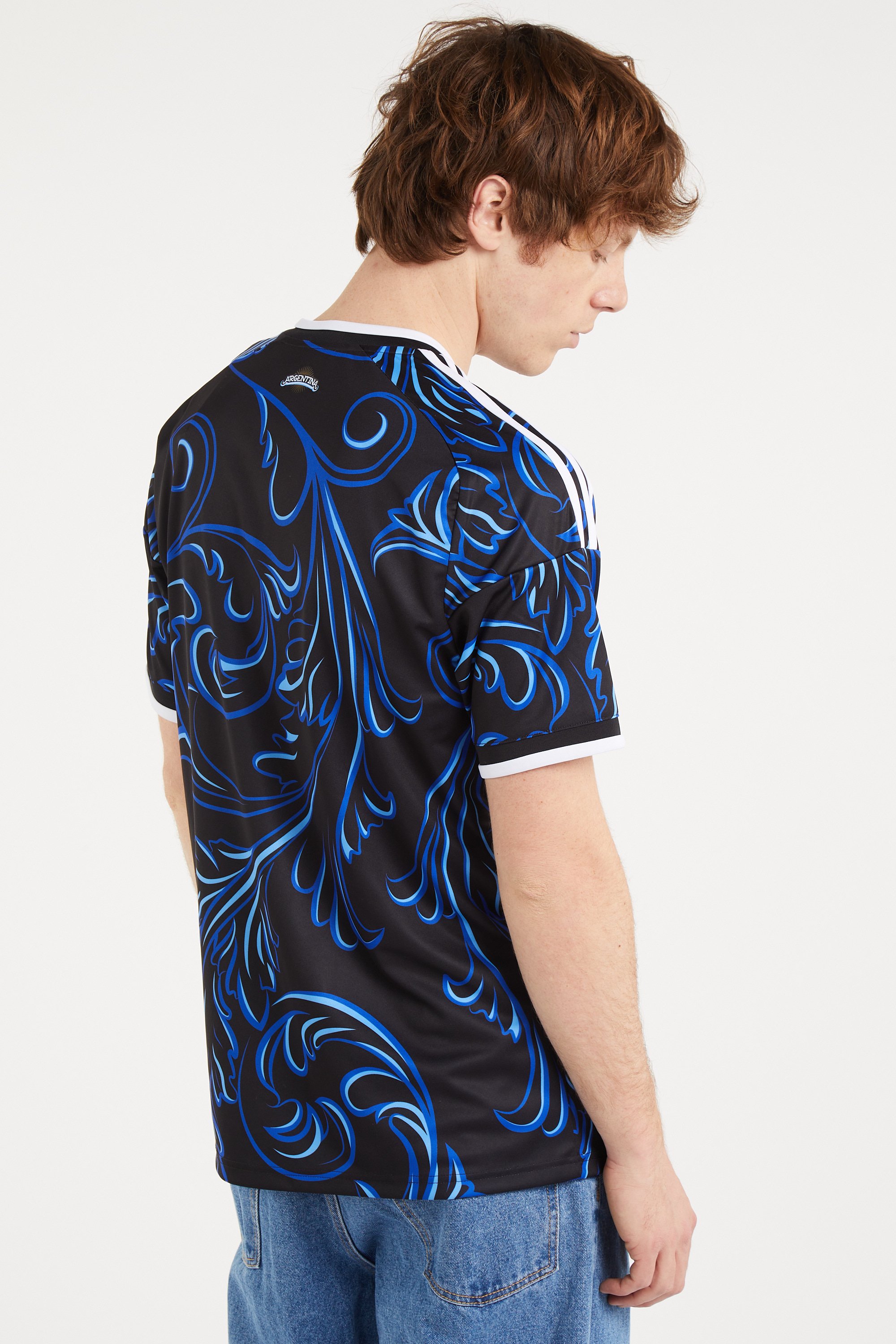 Regular-fit round-neck cotton T-shirt Black