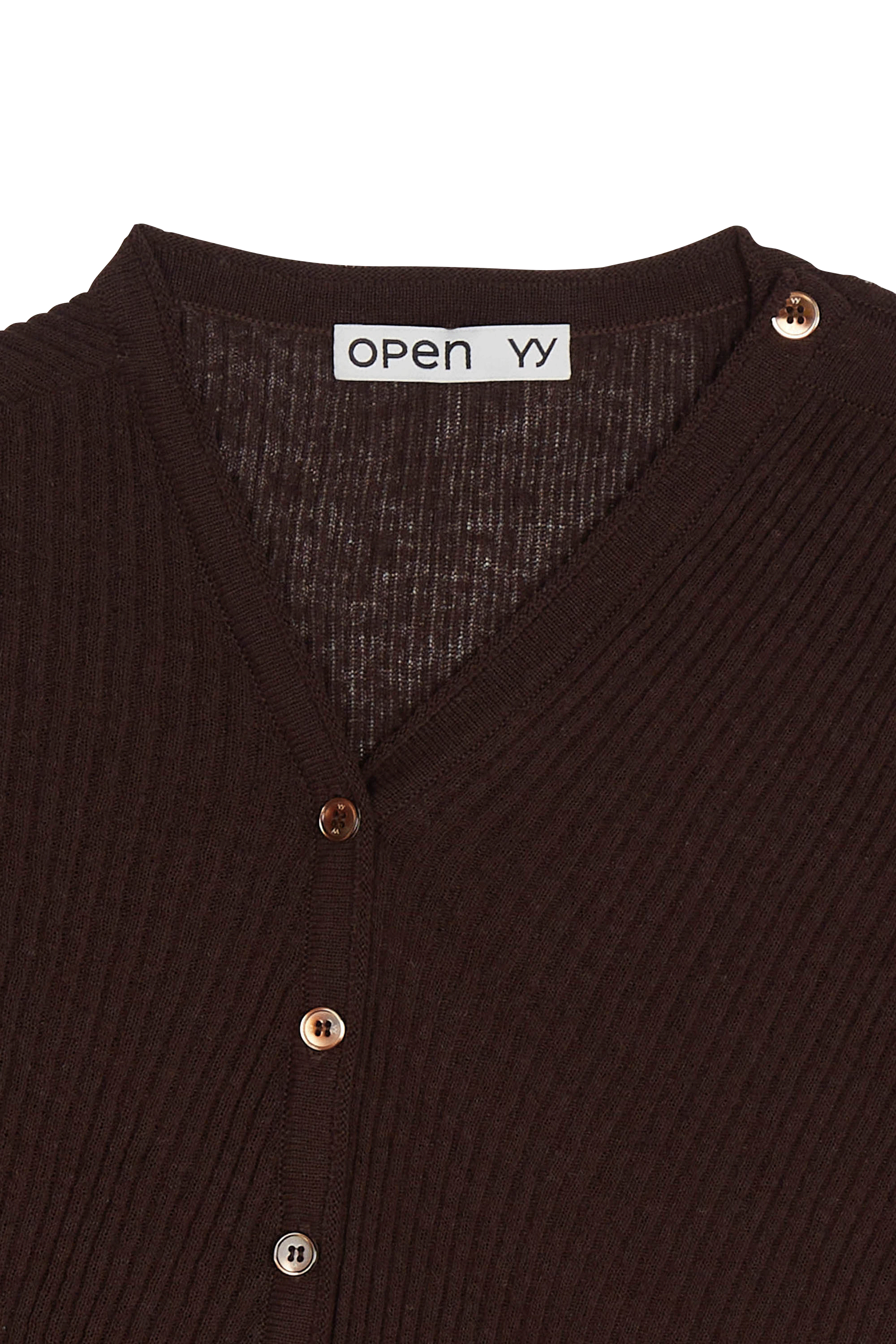 Cardigan | Brown OPEN YY Women