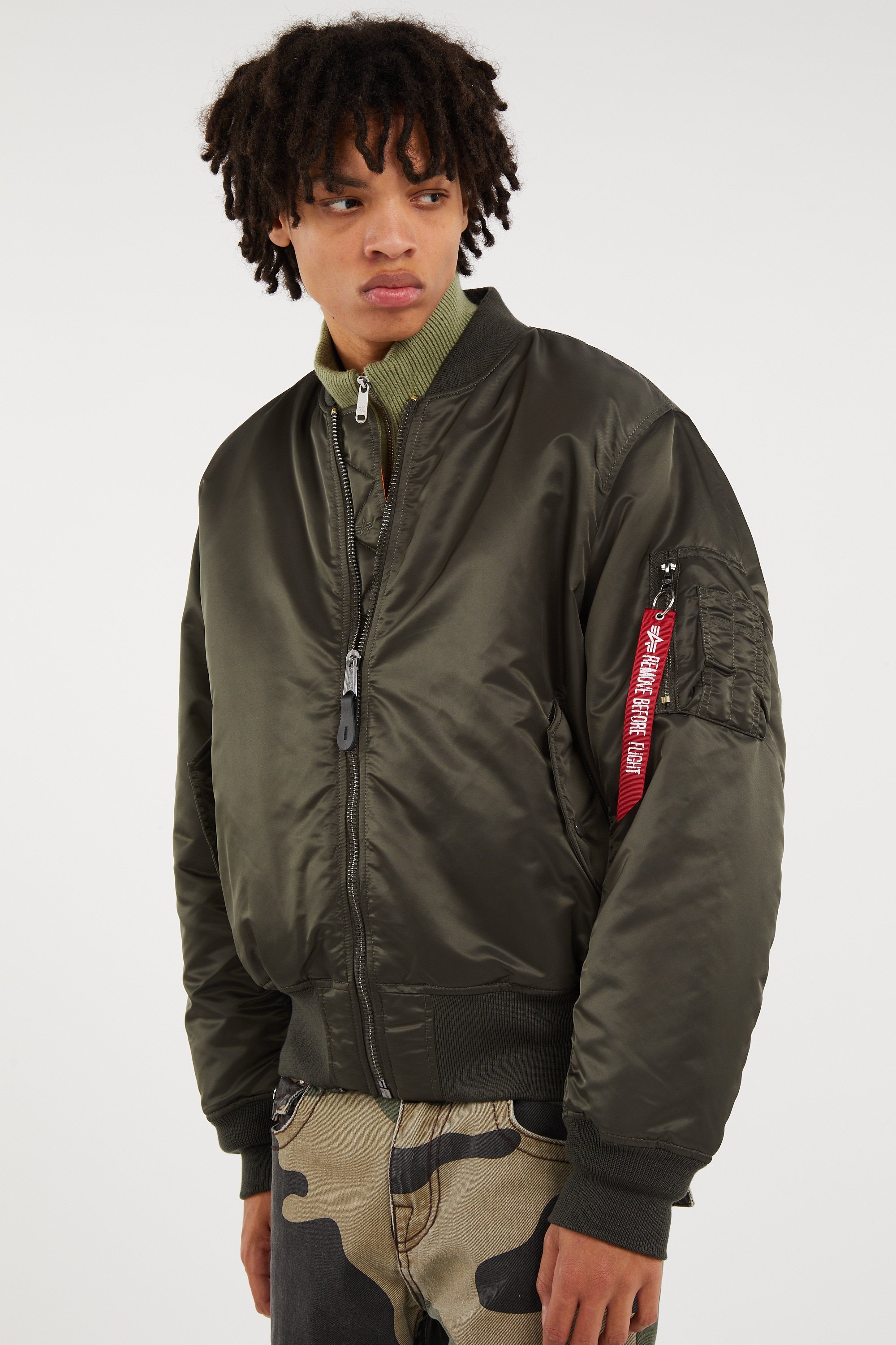Bomber jacket | Grey ALPHA INDUSTRIES Men