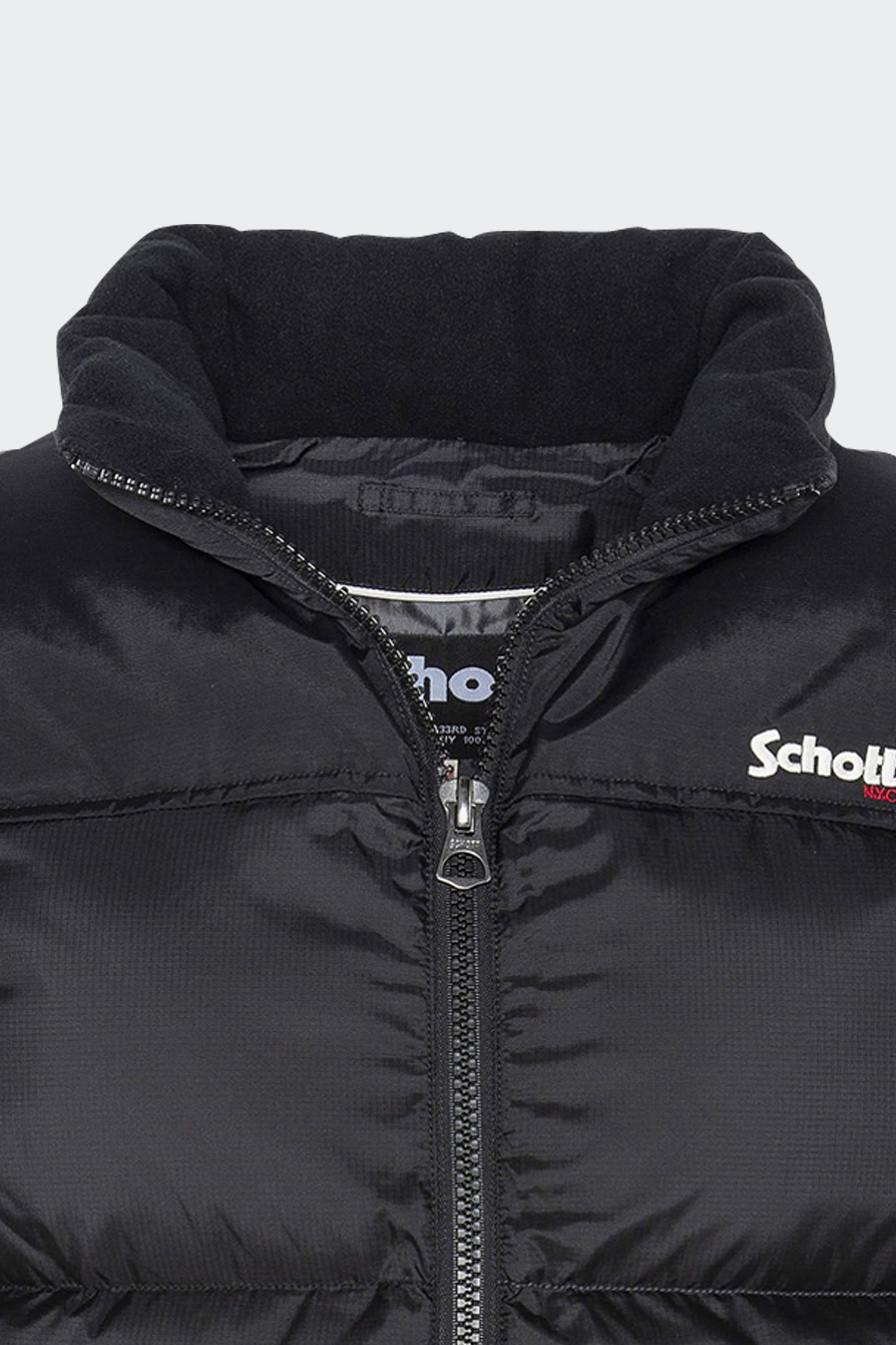Sleeveless Puffer Jacket | Black by SCHOTT Sleeveless Puffer Jacket Black