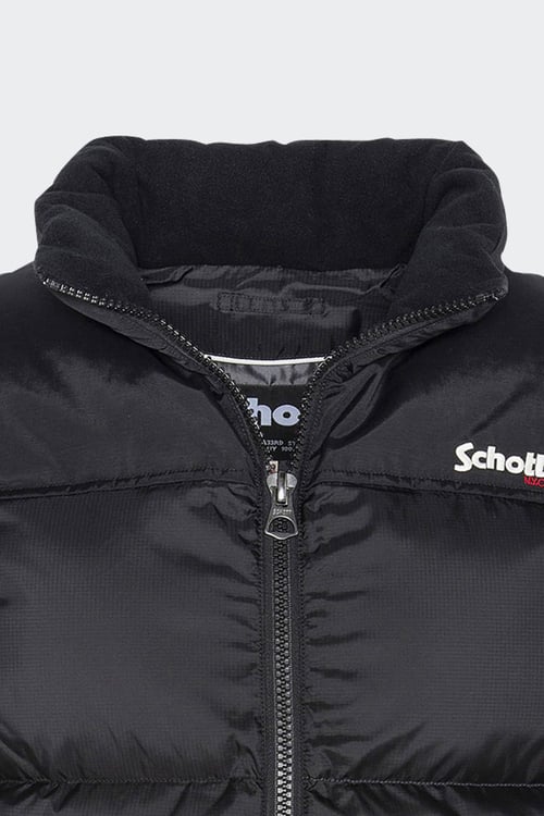 SCHOTT Sleeveless Puffer Jacket Black