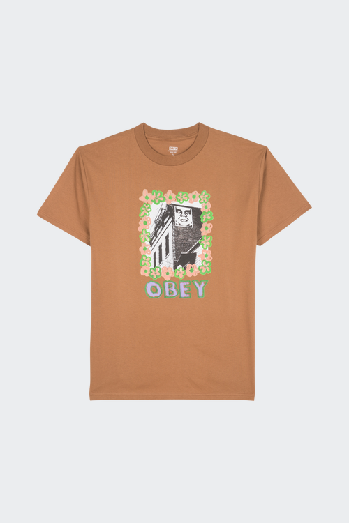 OBEY t-shirt Marron