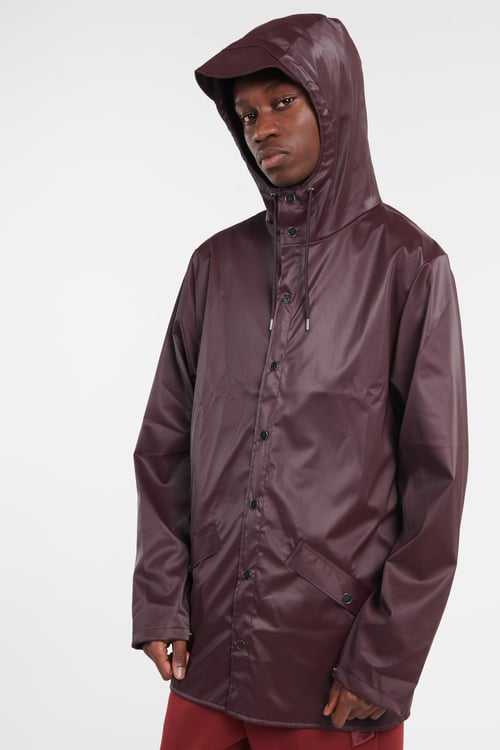 RAINS Hooded waterproof windbreaker Purple