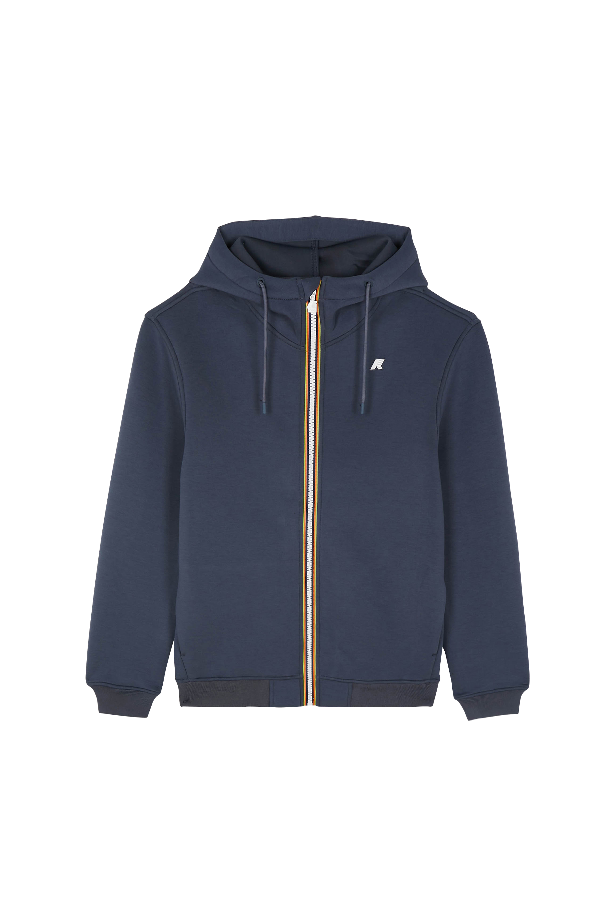 Hoodie zippé Bleu
