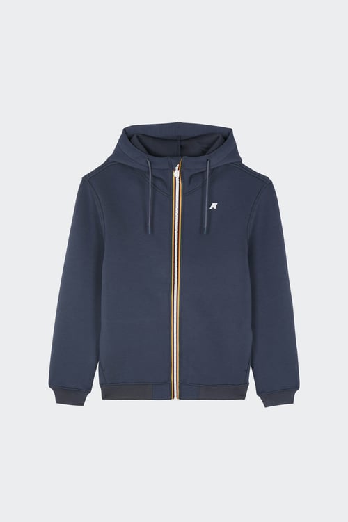 K-WAY Hoodie zippé Bleu