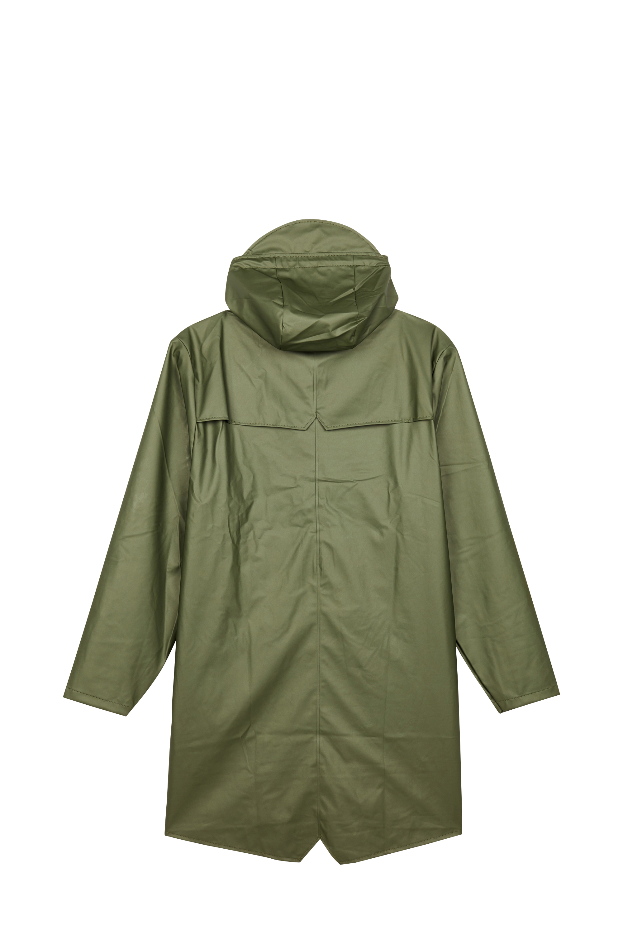 Waterproof hooded windbreaker coat RAINS Green