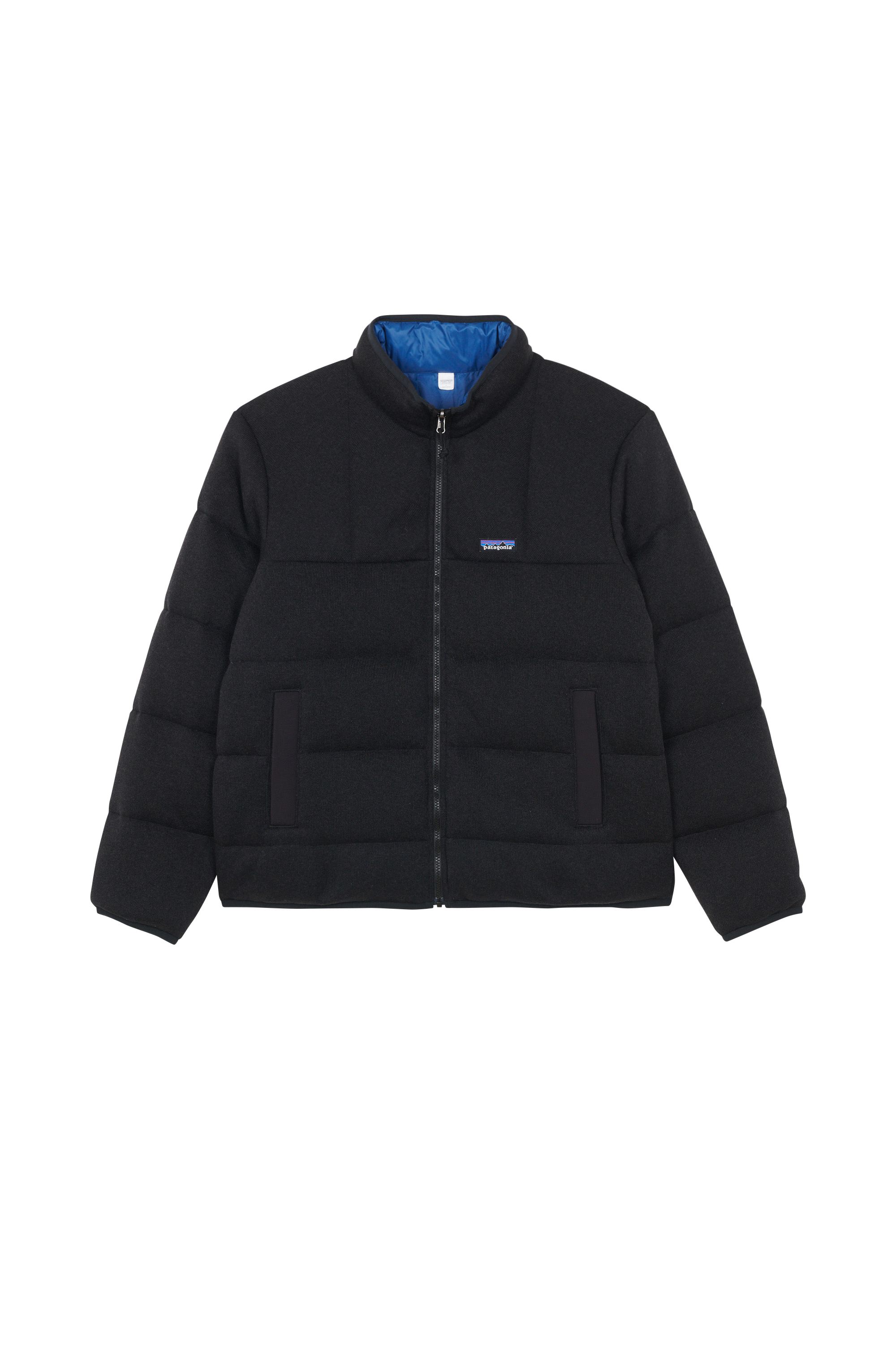 Lightweight quilted padded jacket with high neck Black