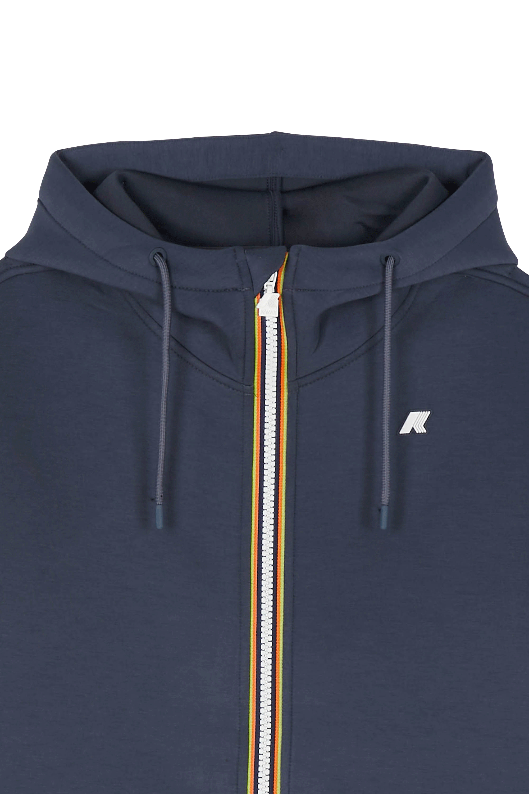 Regular-fit zip-up cotton-blend hoodie with Pony Player Blue