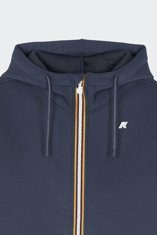 K-WAY Hoodie zippé Bleu