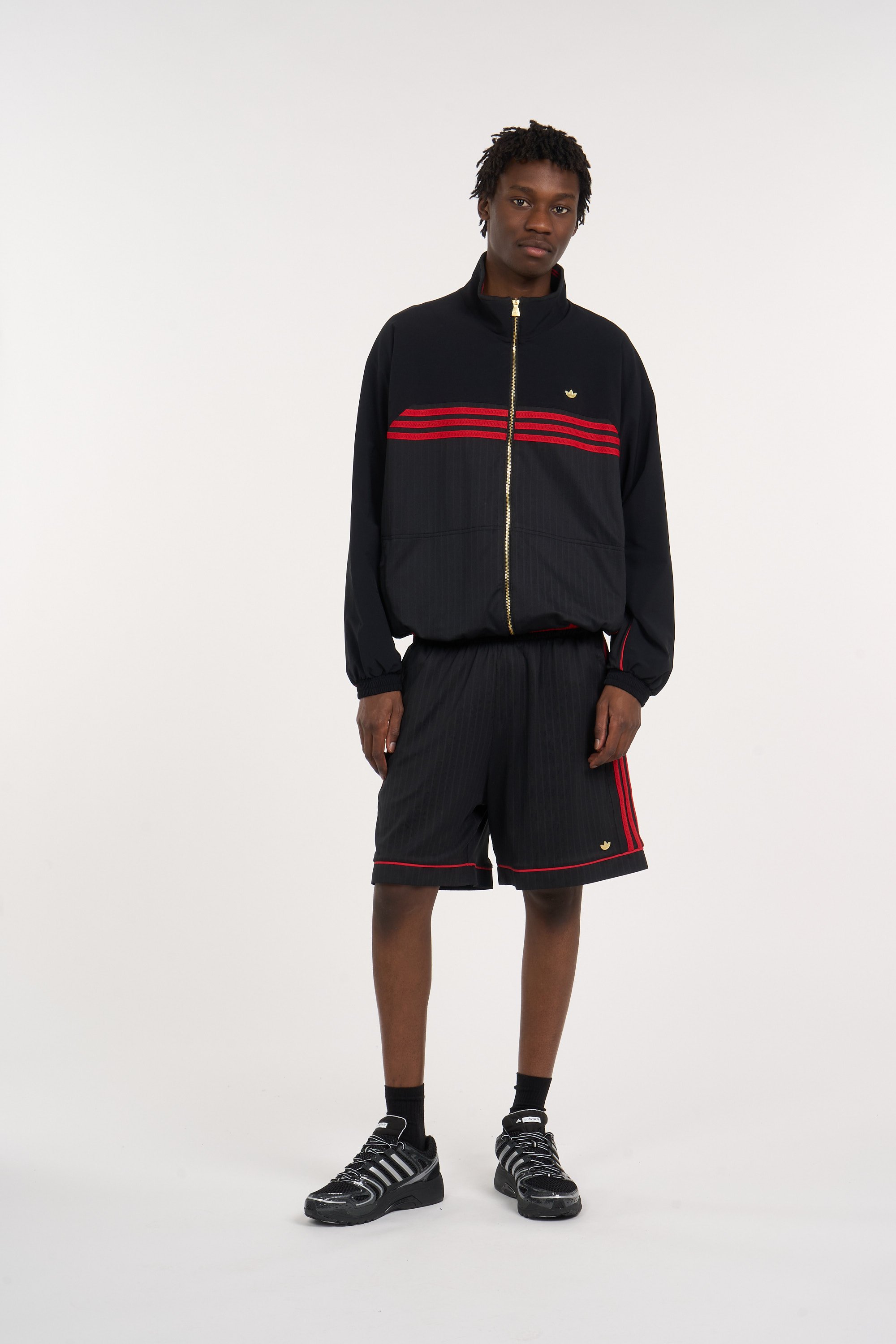 Veste de survêtement ADIDAS Noir