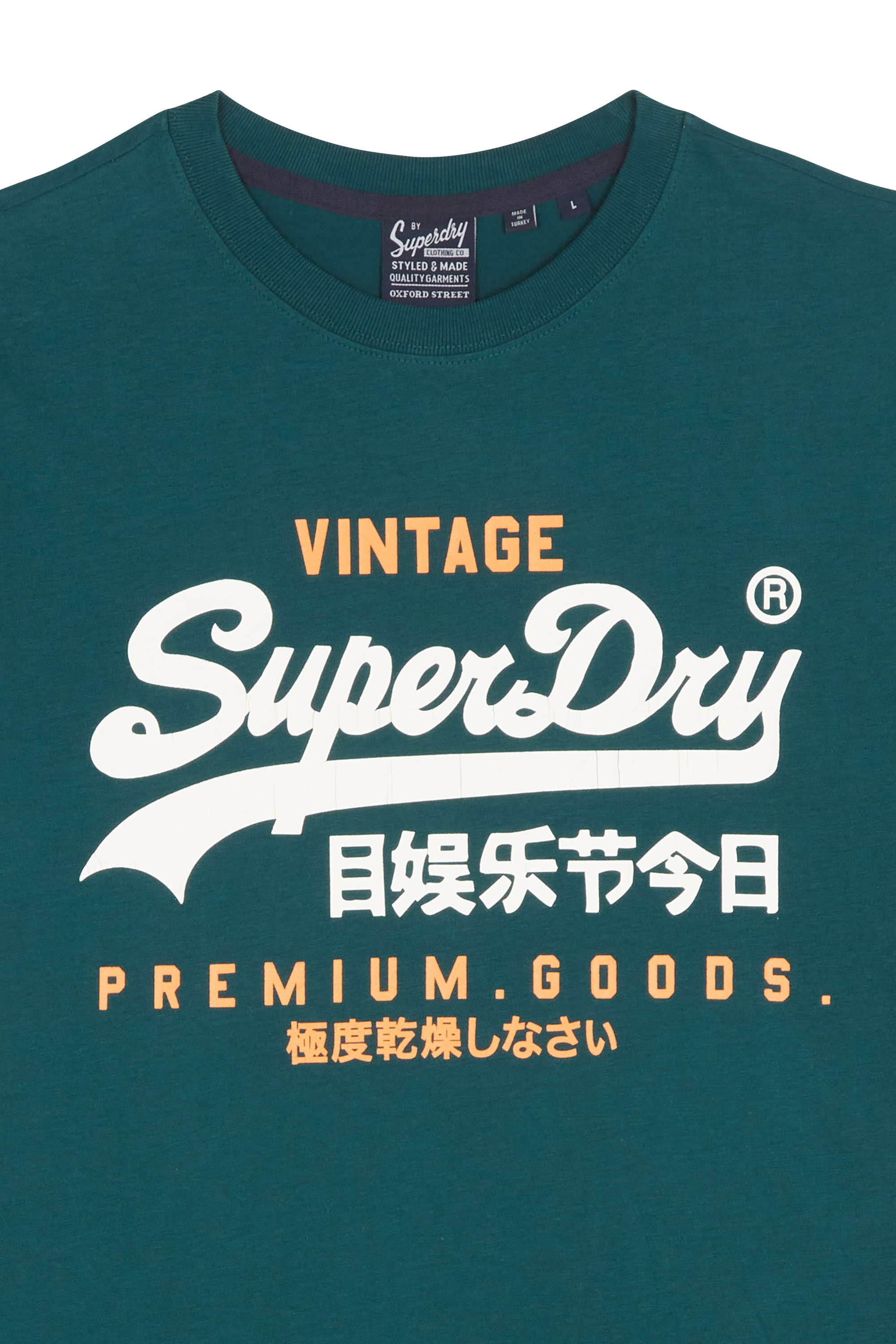 T-shirt SUPERDRY Vert