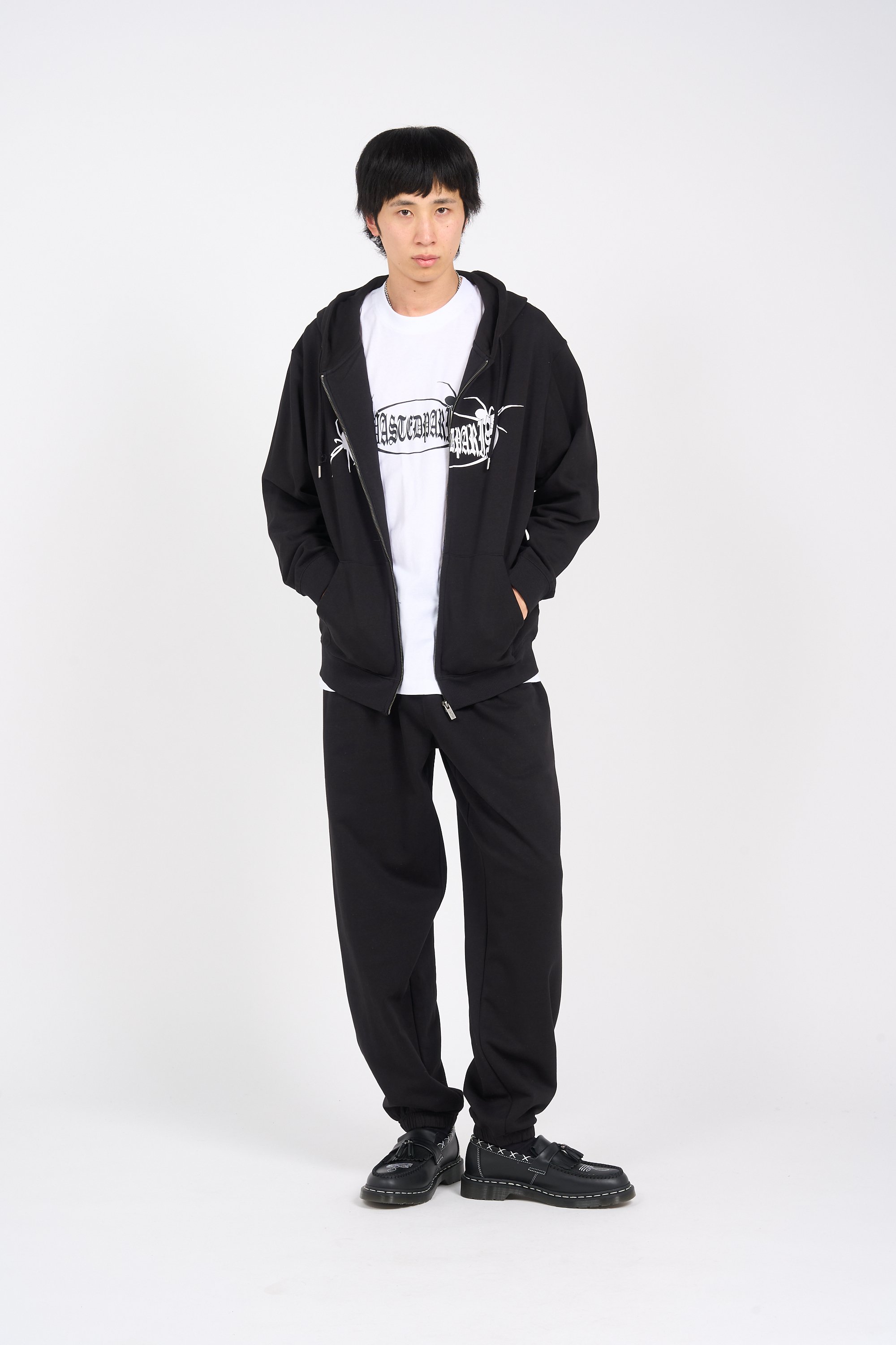 Zip-up hoodie WASTED Black