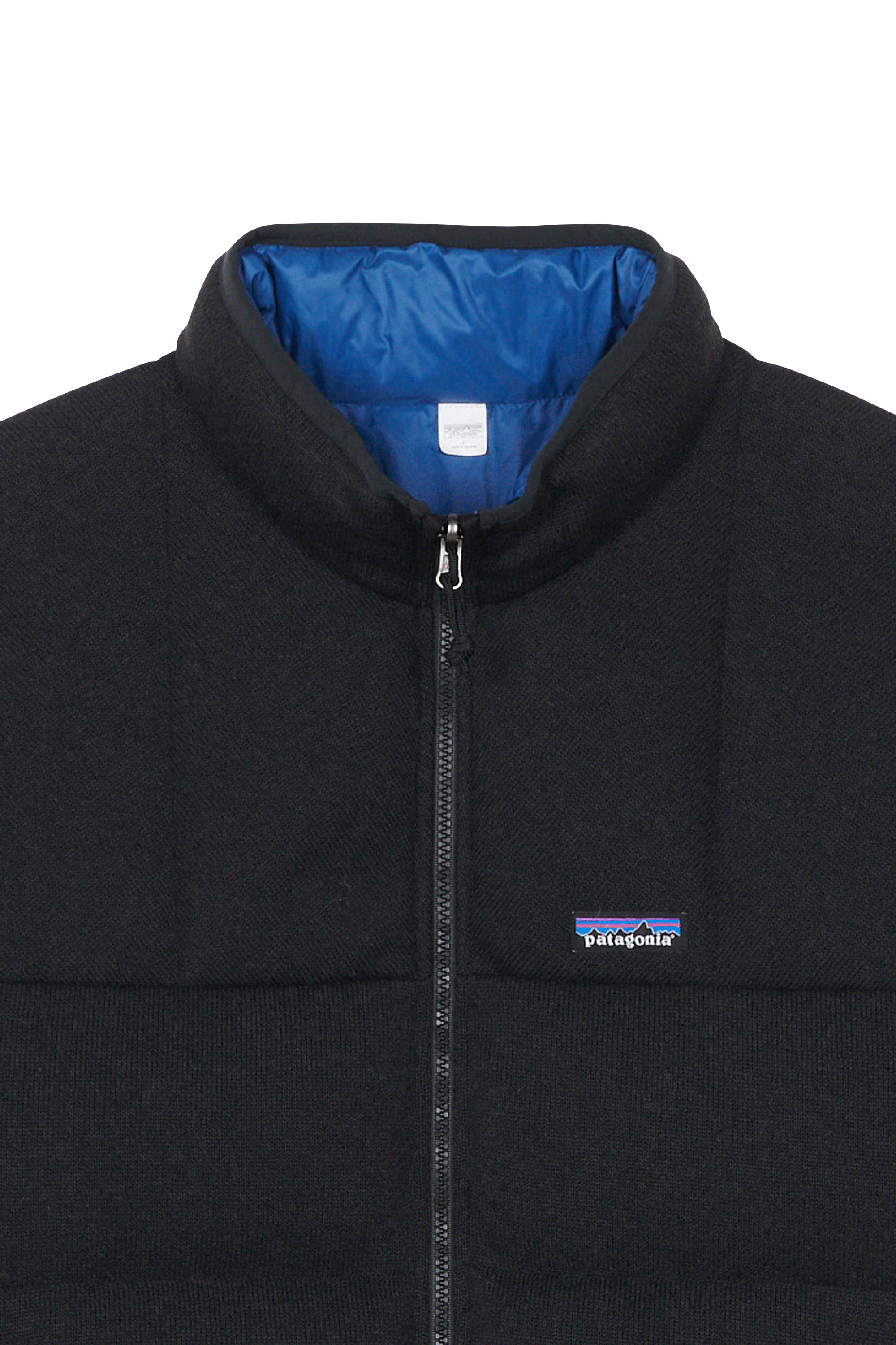 Lightweight quilted padded jacket with high neck Black