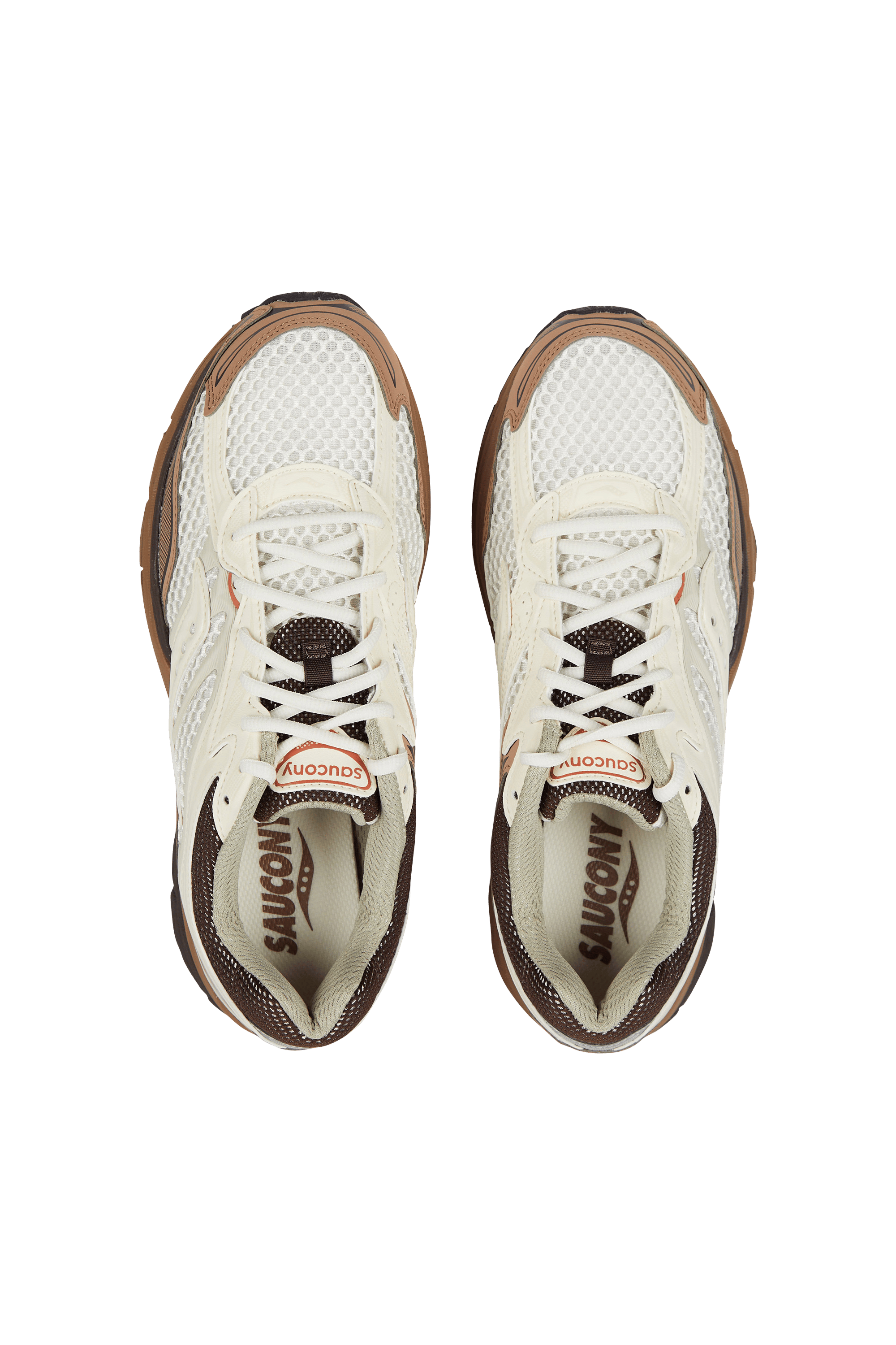 Men?s Storm 96 LO fabric and leather sneakers | Brown SAUCONY Men